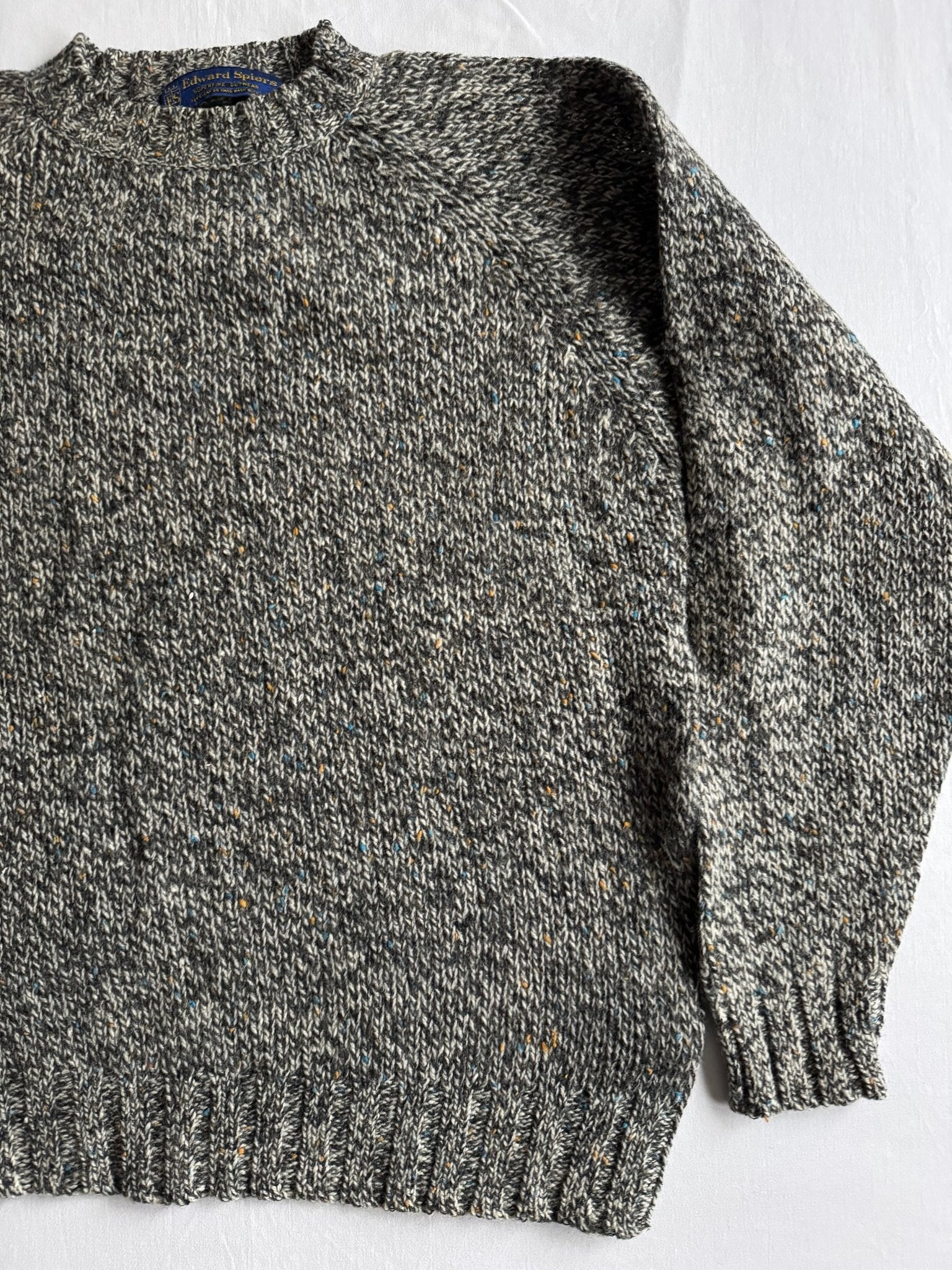 🧶 Pulover Vintage Bărbați Texturat din Lână Virgină – M - anbracaminte