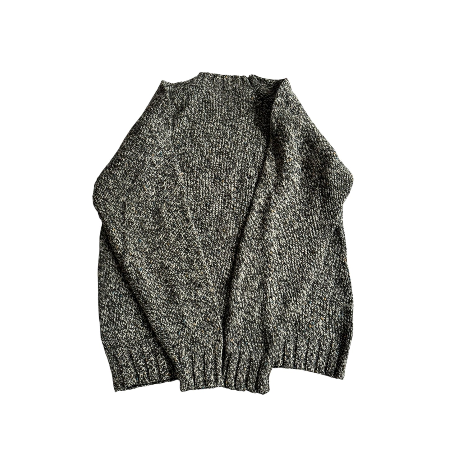 🧶 Pulover Vintage Bărbați Texturat din Lână Virgină – M - anbracaminte