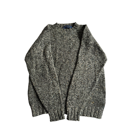 🧶 Pulover Vintage Bărbați Texturat din Lână Virgină – M - anbracaminte