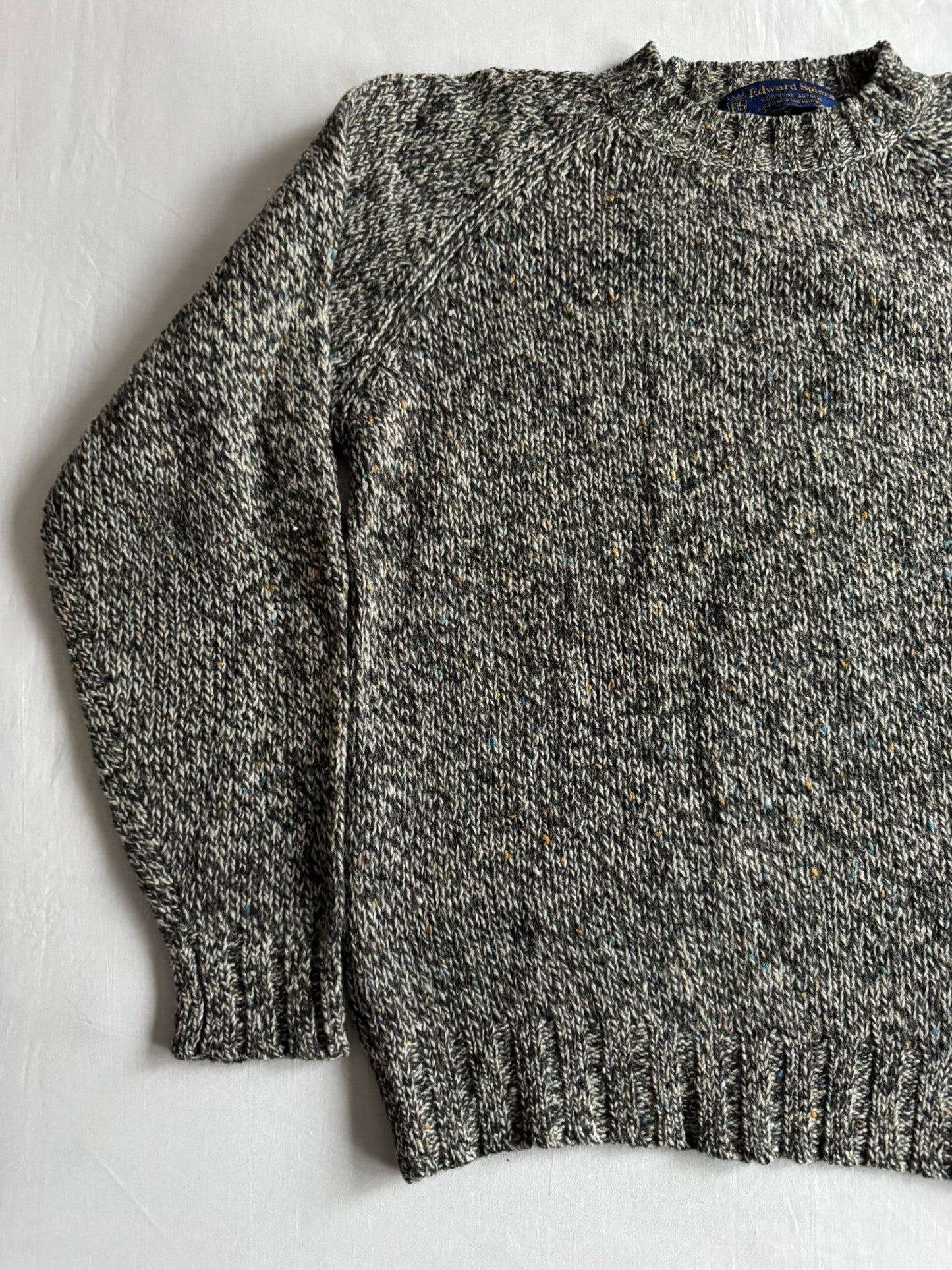 🧶 Pulover Vintage Bărbați Texturat din Lână Virgină – M - anbracaminte