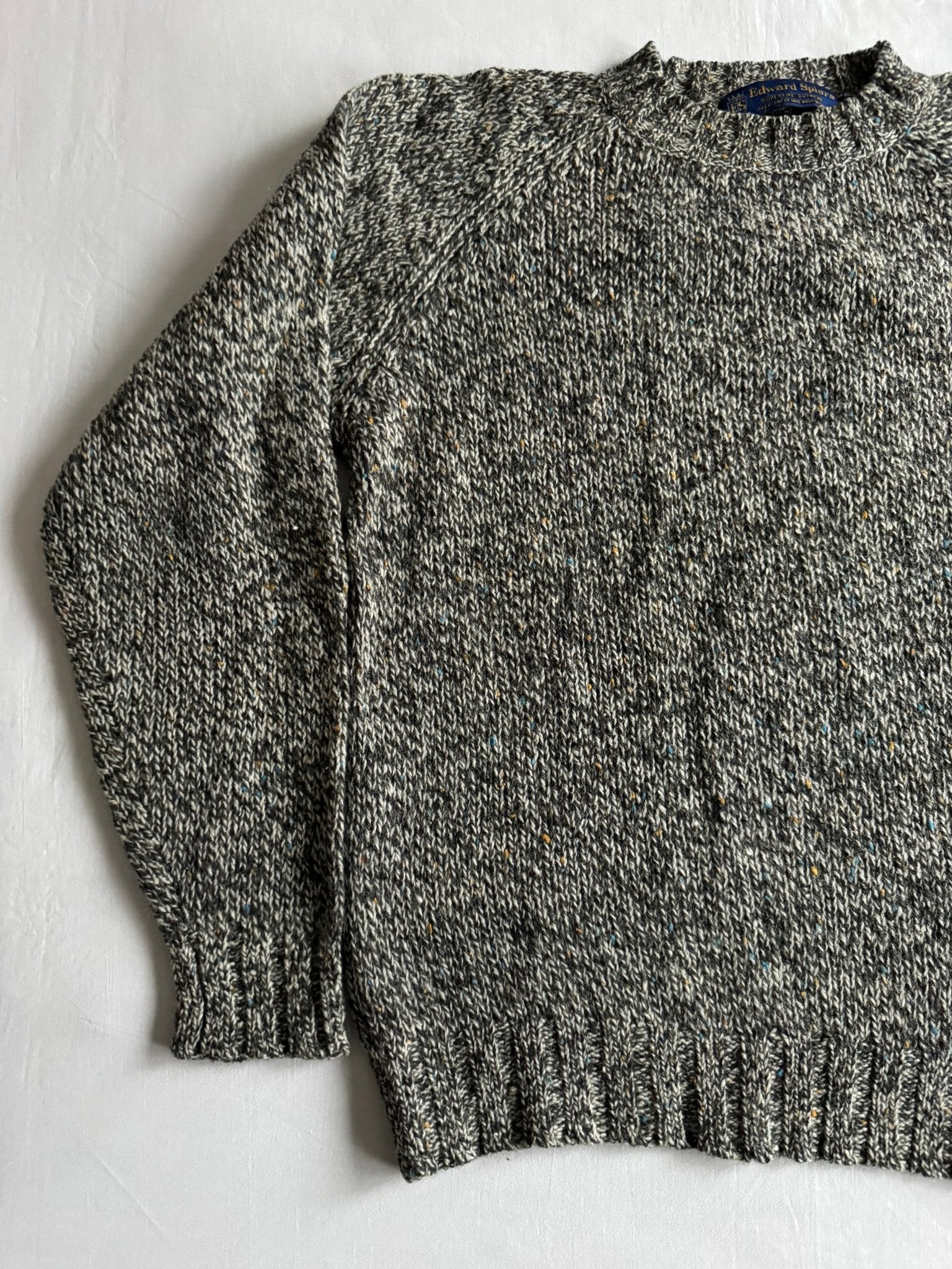 🧶 Pulover Vintage Bărbați Texturat din Lână Virgină – M - anbracaminte