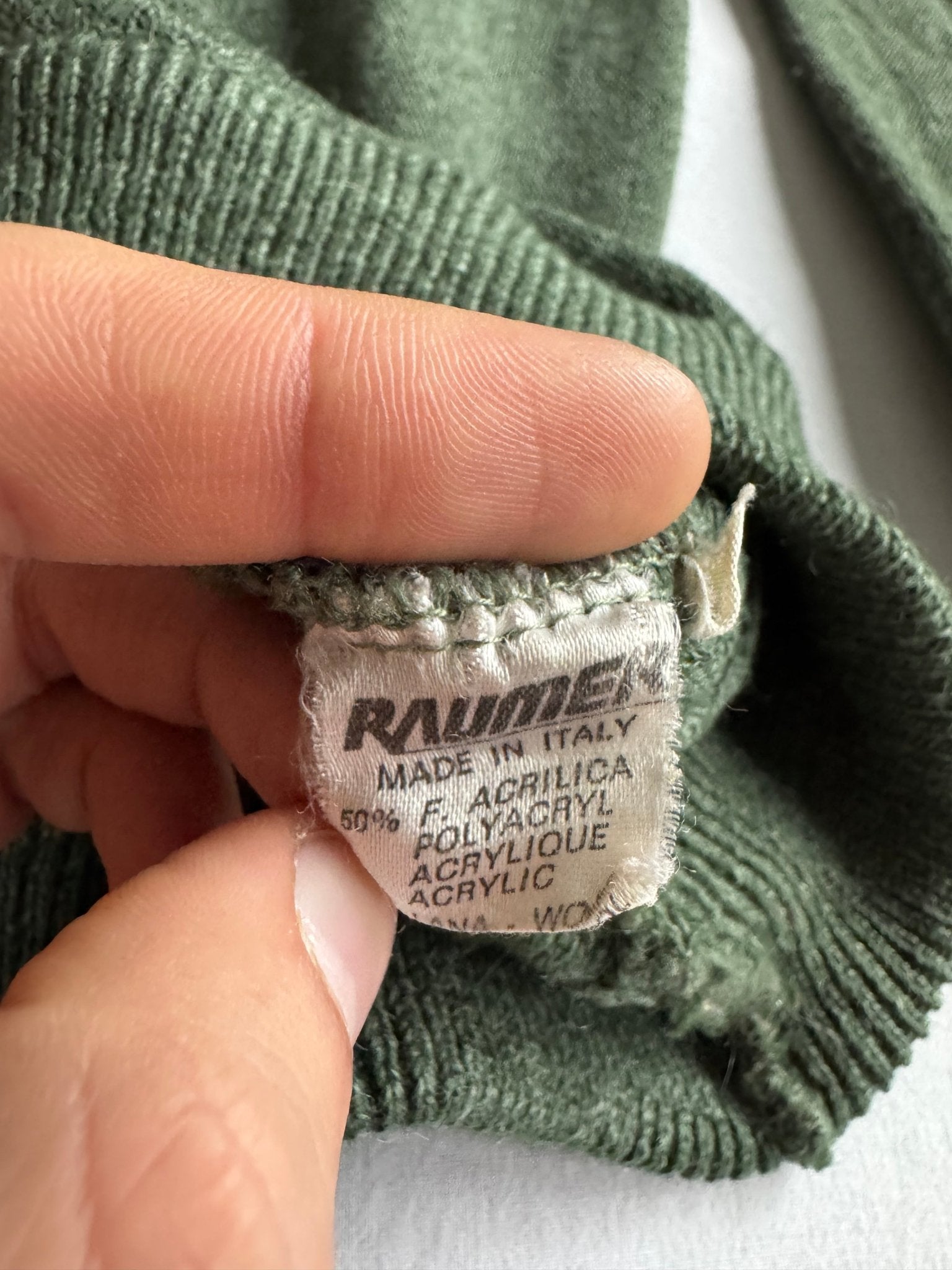 🧶 Pulover Vintage Bărbați Verde Deschis Geometric cu Guler Polo – L - anbracaminte