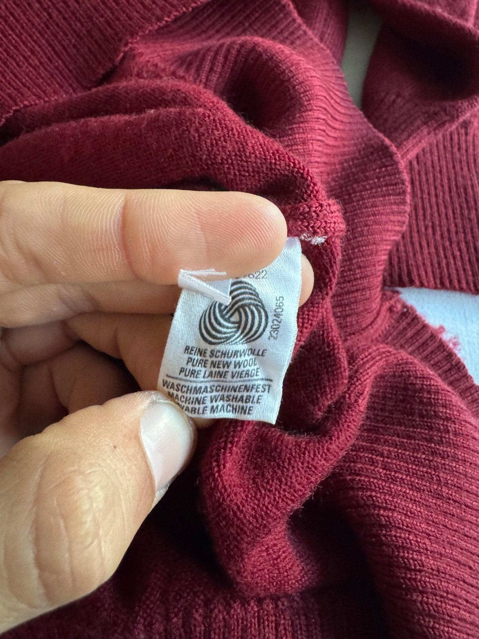 🧶 Pulover Vintage Burgundy / Clasic (Mărime L) - anbracaminte