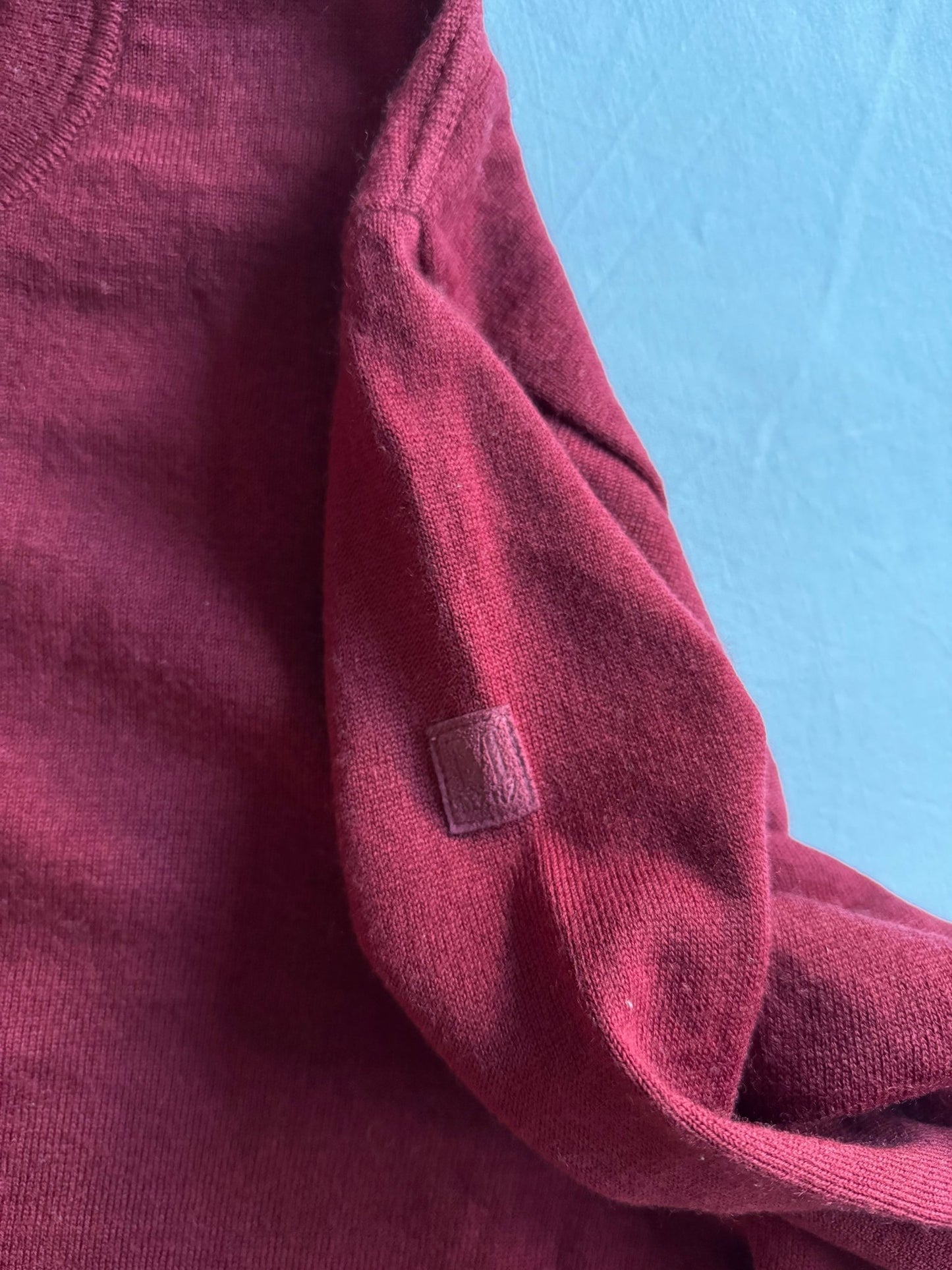 🧶 Pulover Vintage Burgundy / Clasic (Mărime L) - anbracaminte