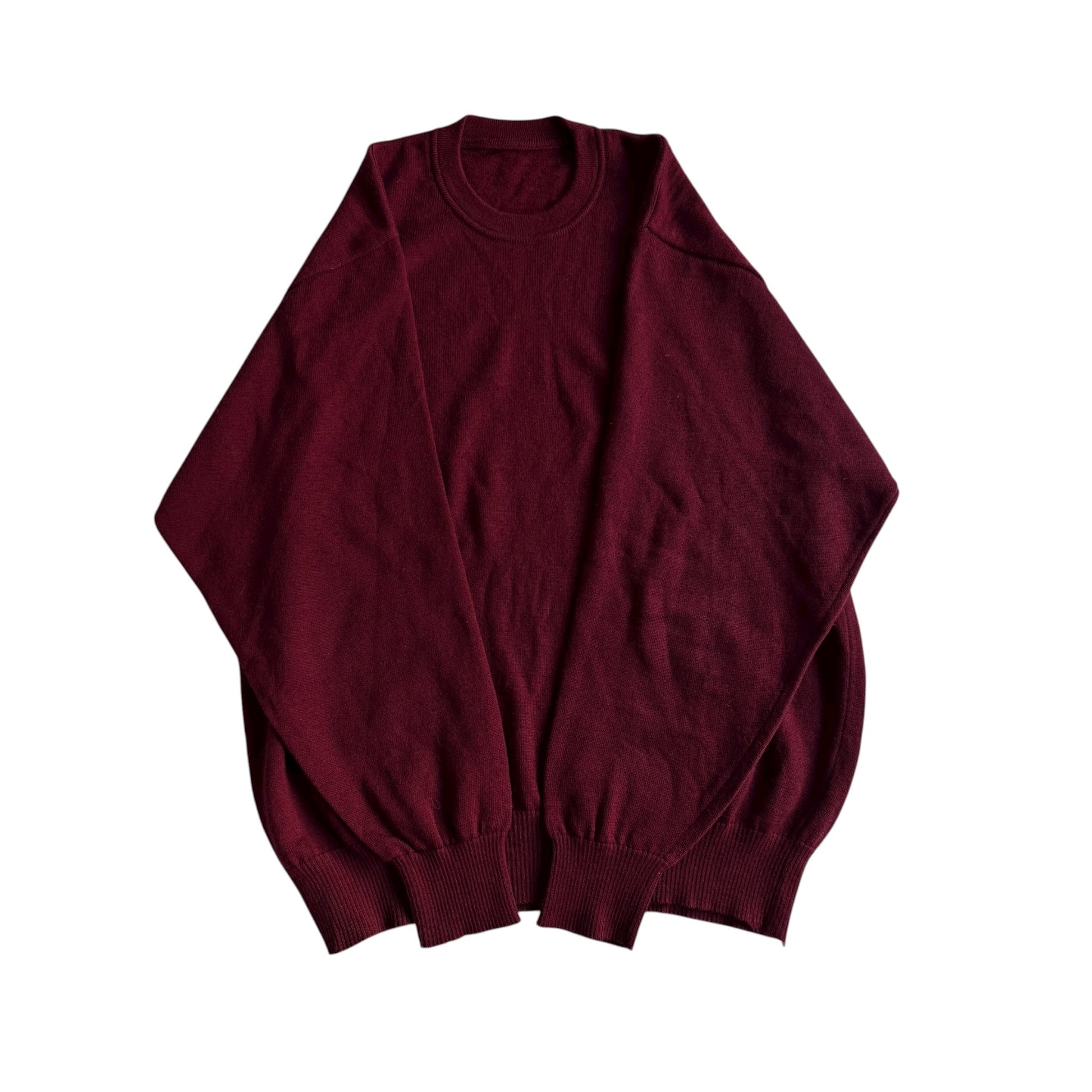 🧶 Pulover Vintage Burgundy / Clasic (Mărime L) - anbracaminte