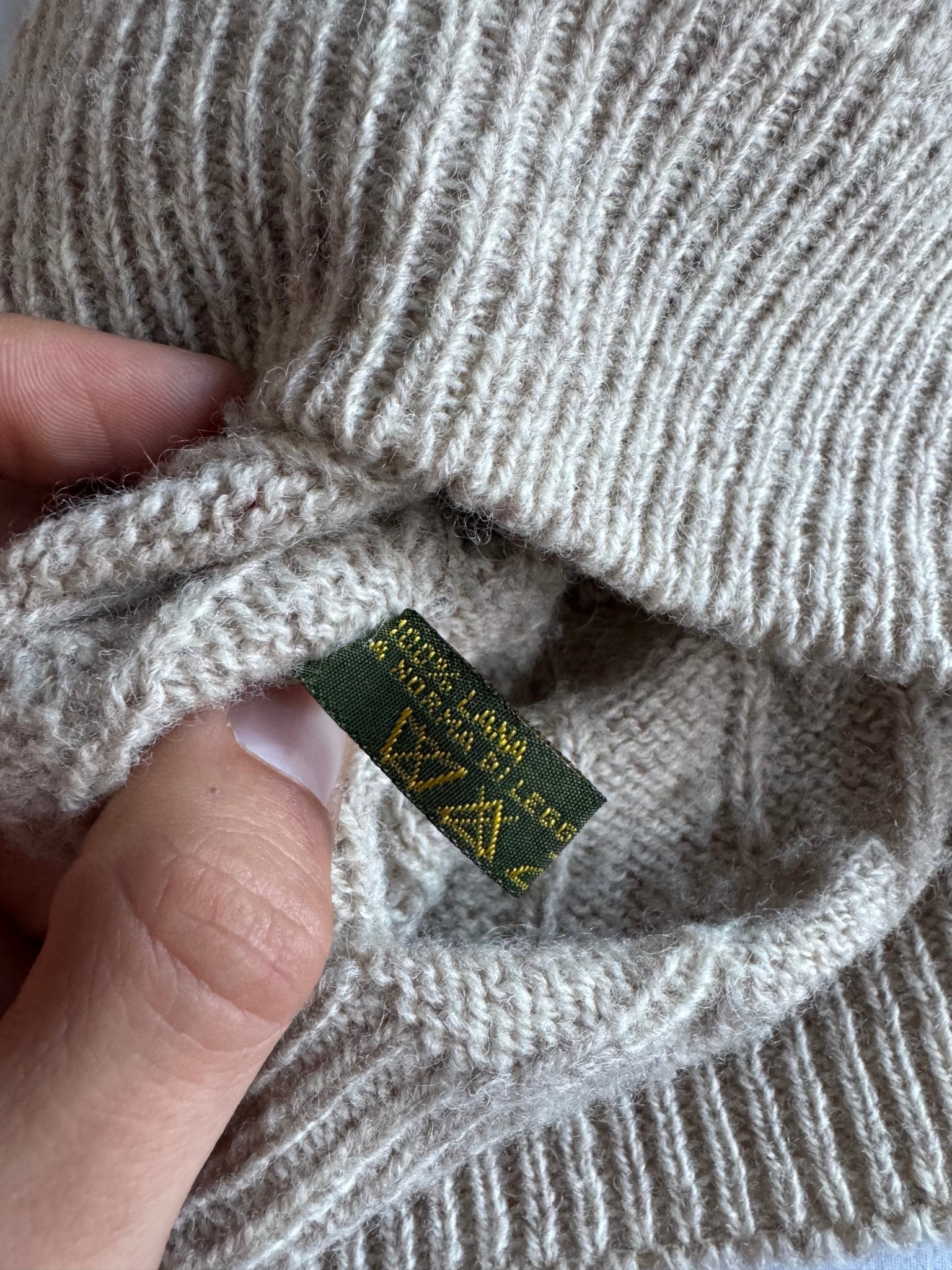 🧶 Pulover Vintage Cable Knit & Argyle Pattern (Mărime L) - anbracaminte