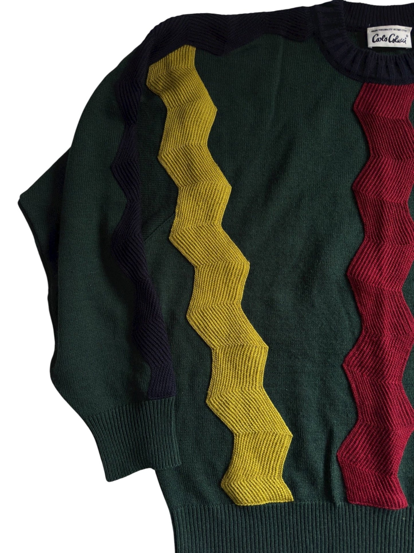 🧶 Pulover Vintage Carlo Colucci – 60% Lână Virgină / 40% Acrilic – Made in Germany – Men’s L - anbracaminte
