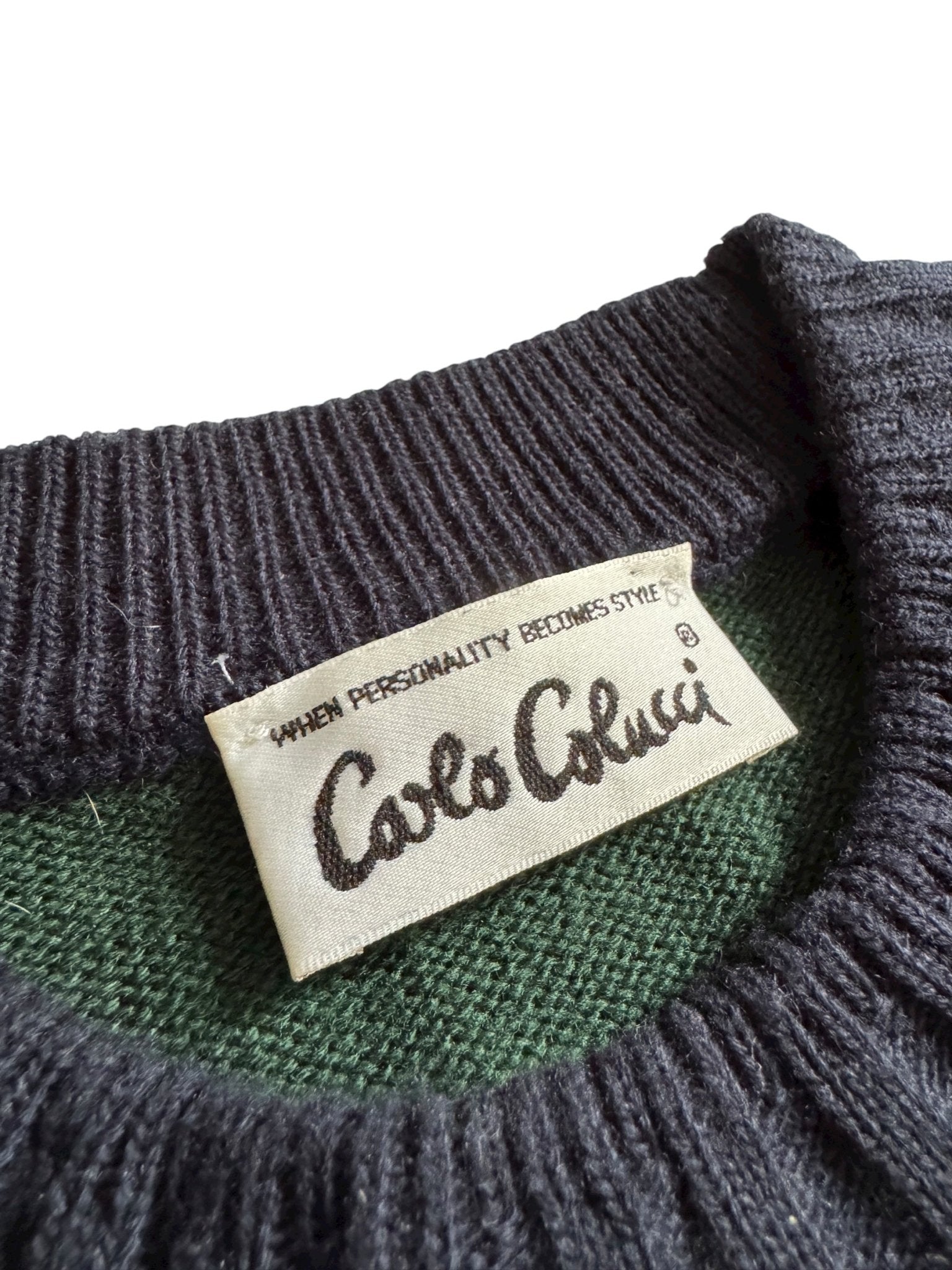 🧶 Pulover Vintage Carlo Colucci – 60% Lână Virgină / 40% Acrilic – Made in Germany – Men’s L - anbracaminte