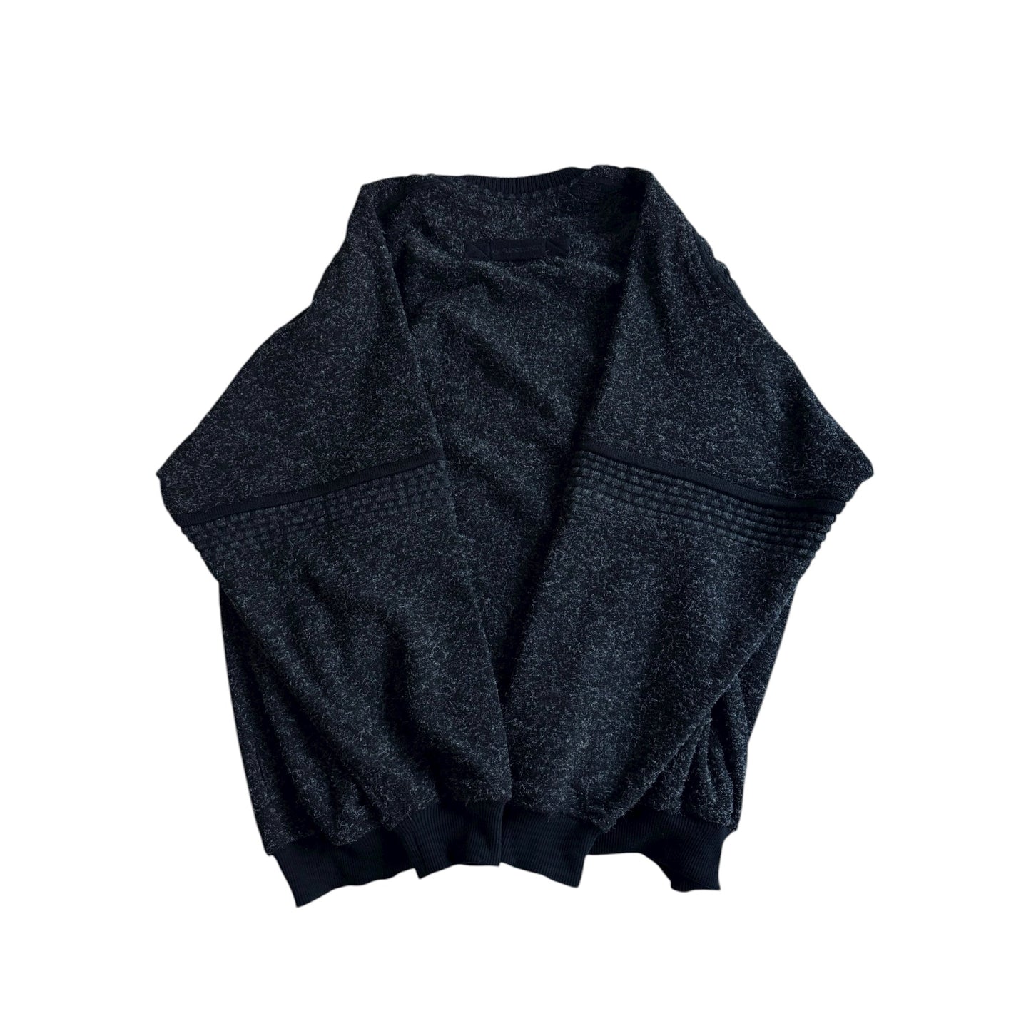 🧶 Pulover Vintage Carlo Colucci cu broderie capră / Gri închis (Mărime XL) - anbracaminte