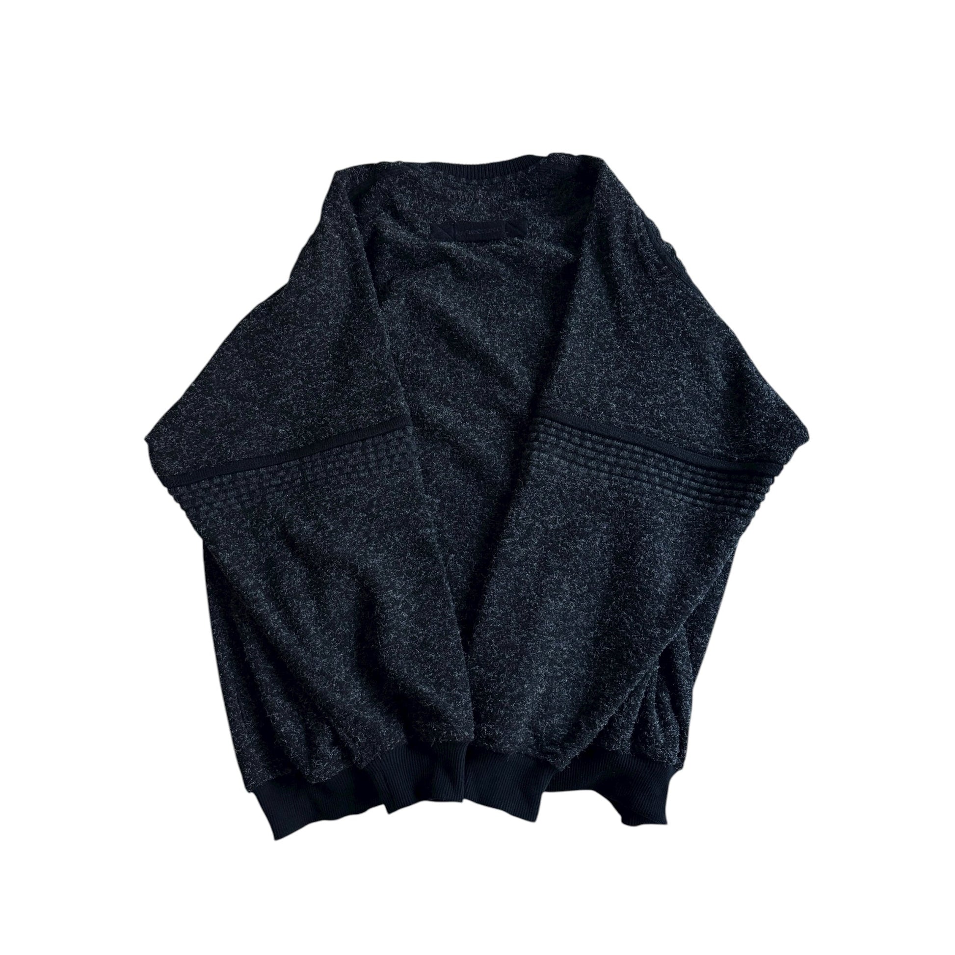 🧶 Pulover Vintage Carlo Colucci cu broderie capră / Gri închis (Mărime XL) - anbracaminte