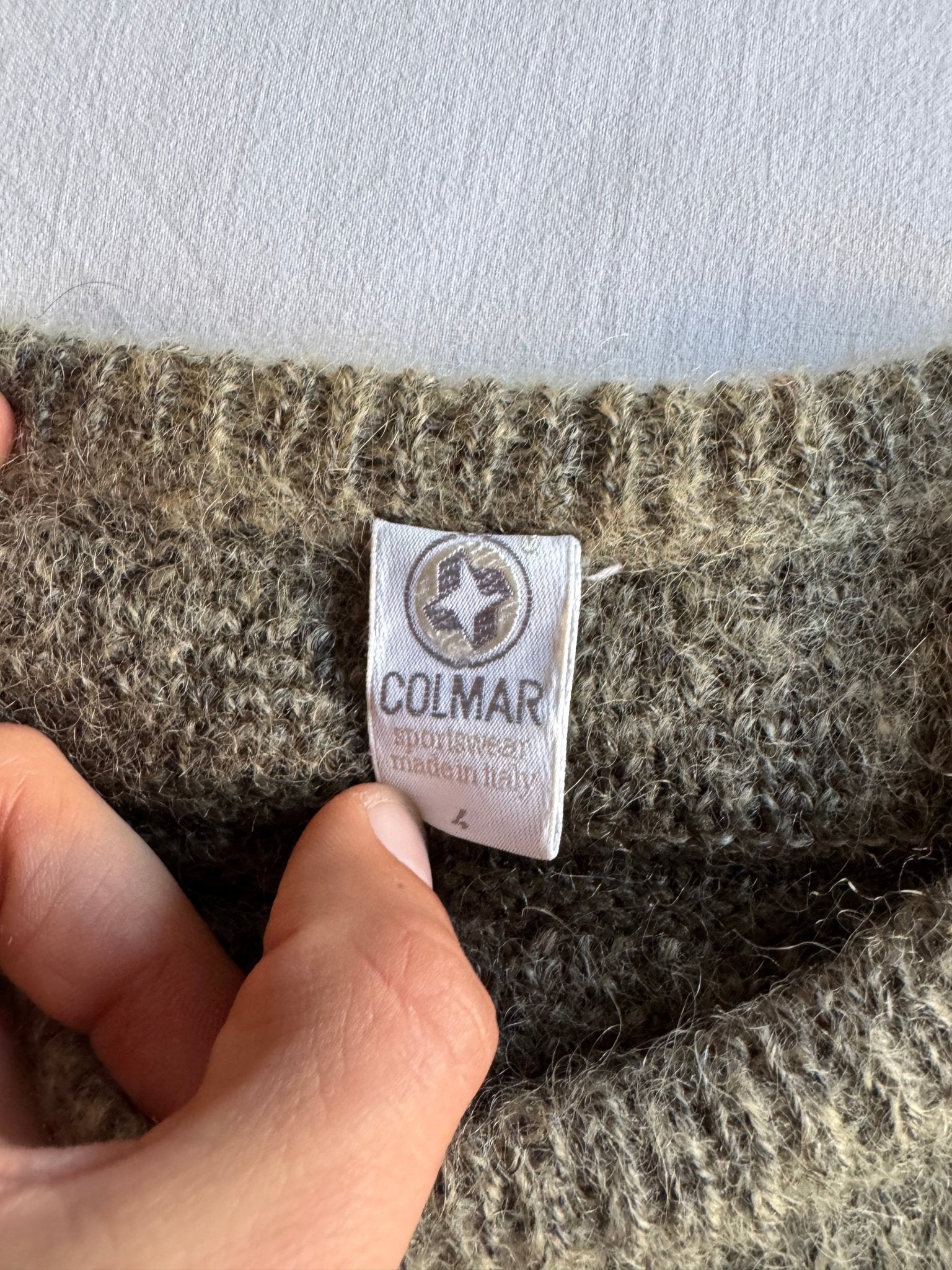 ⛷️ Pulover Vintage Colmar cu Model Geometric / Lână & Alpaca (Mărime 4 - L) - anbracaminte