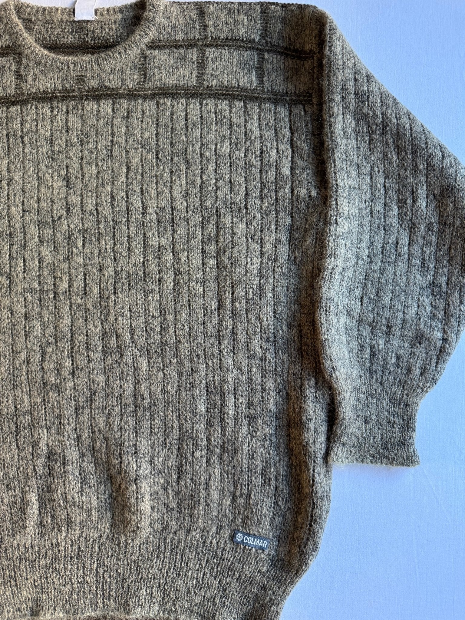 ⛷️ Pulover Vintage Colmar cu Model Geometric / Lână & Alpaca (Mărime 4 - L) - anbracaminte
