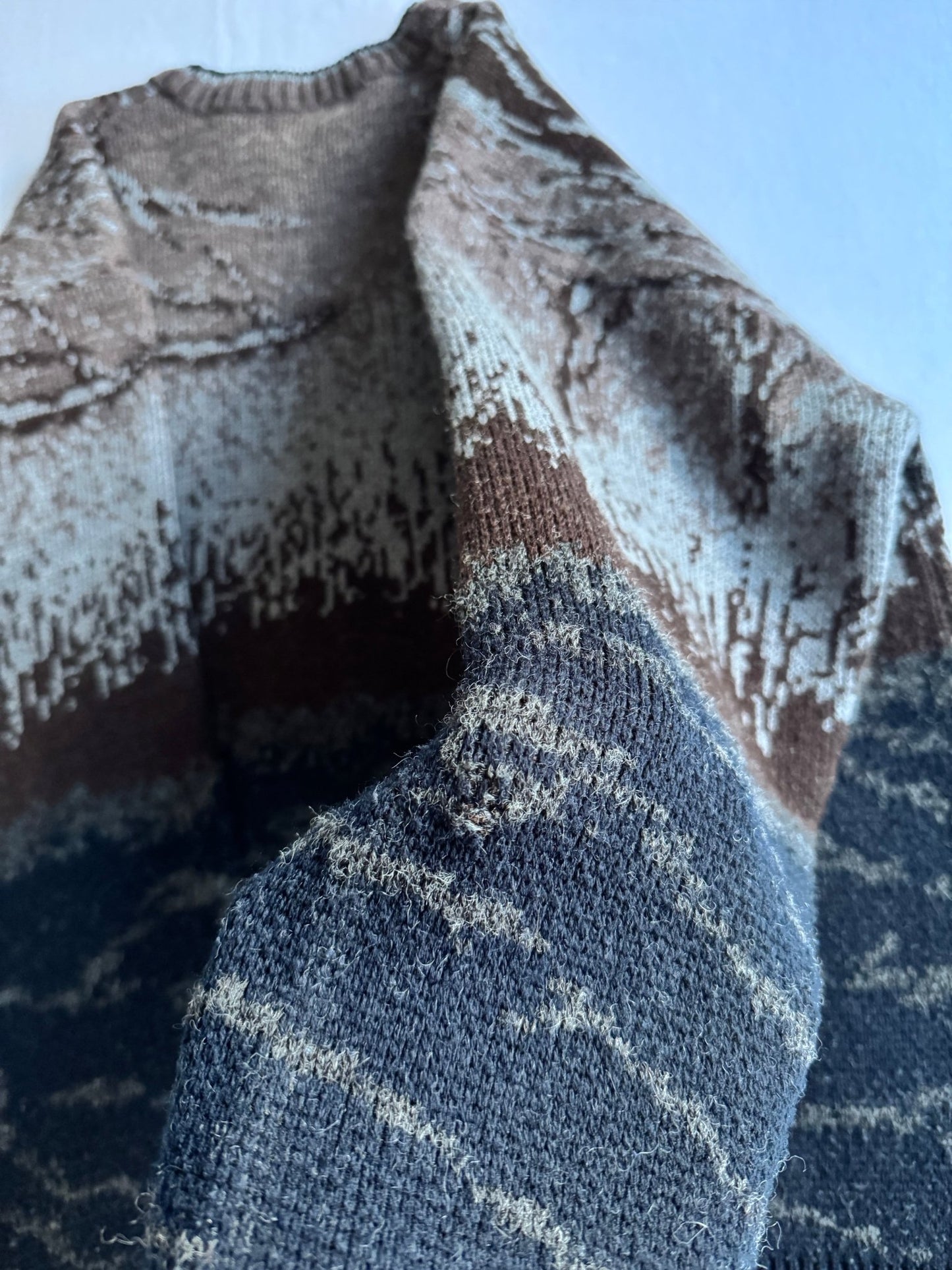 🦆 Pulover Vintage Cu Broderie Rață – Mărime M - anbracaminte