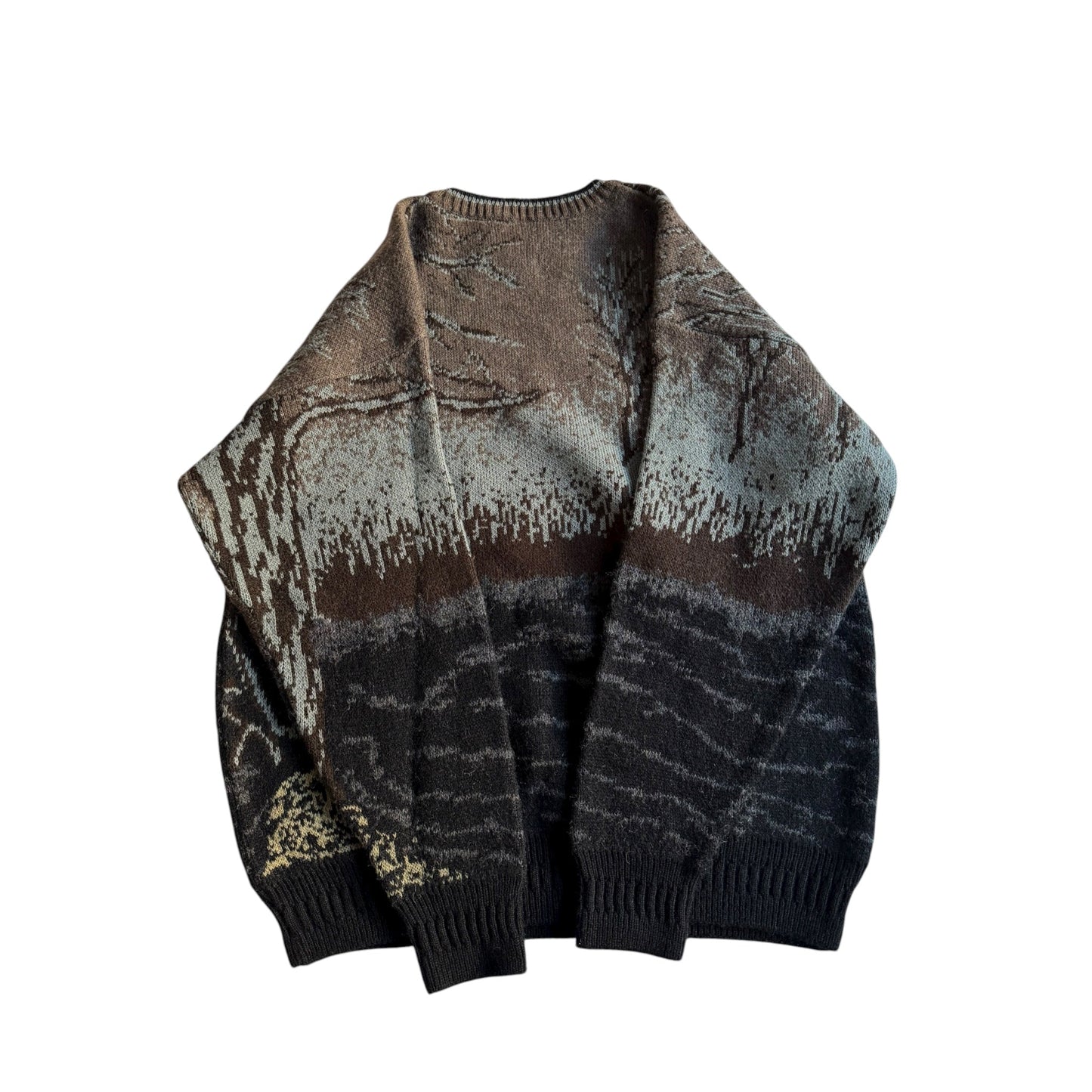 🦆 Pulover Vintage cu Broderie Rață (Mărime M) - anbracaminte