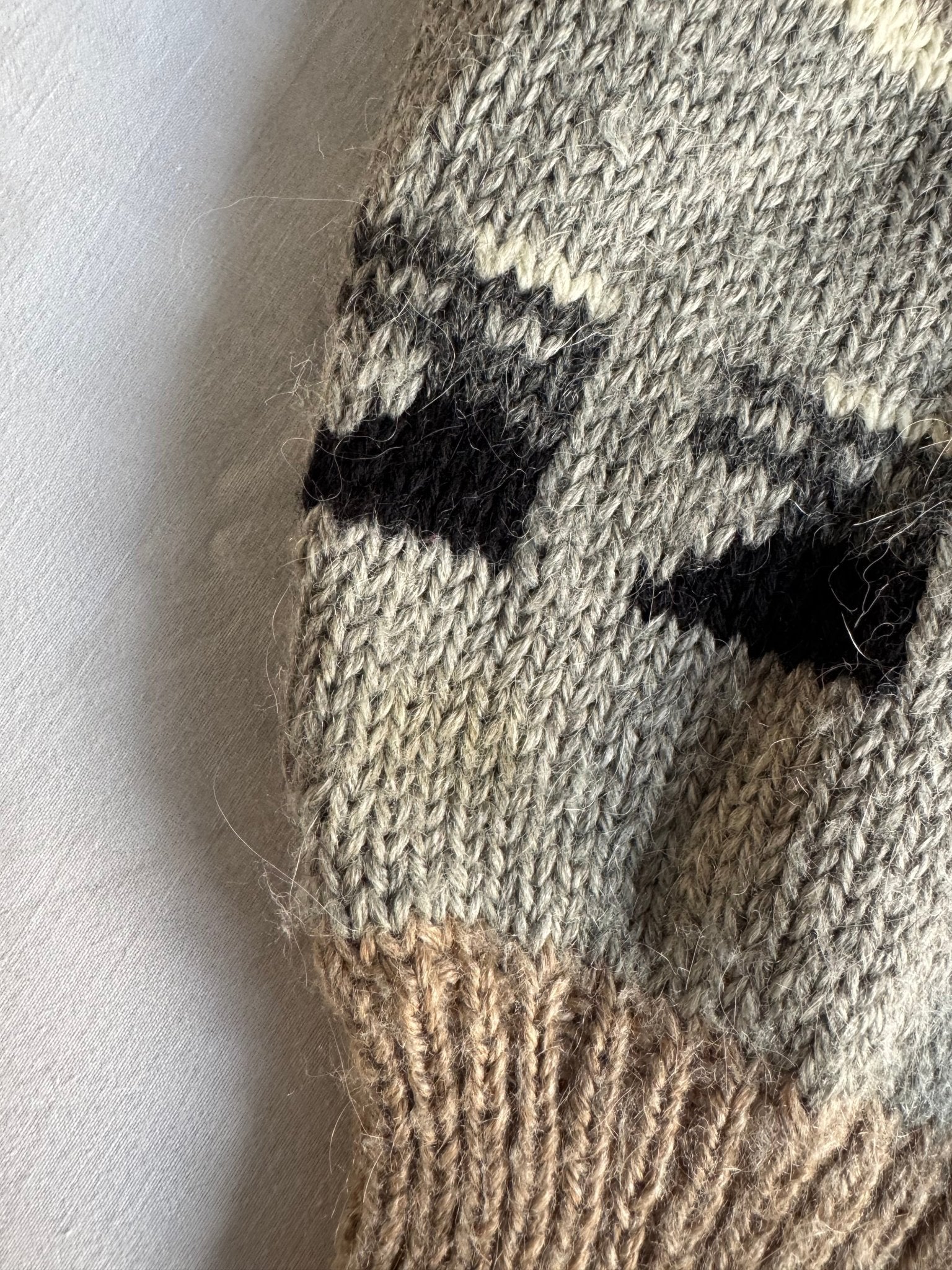 🧍‍♂️ Pulover Vintage cu Model Etnic / Mix Alpaca & Lână (Mărime M) - anbracaminte