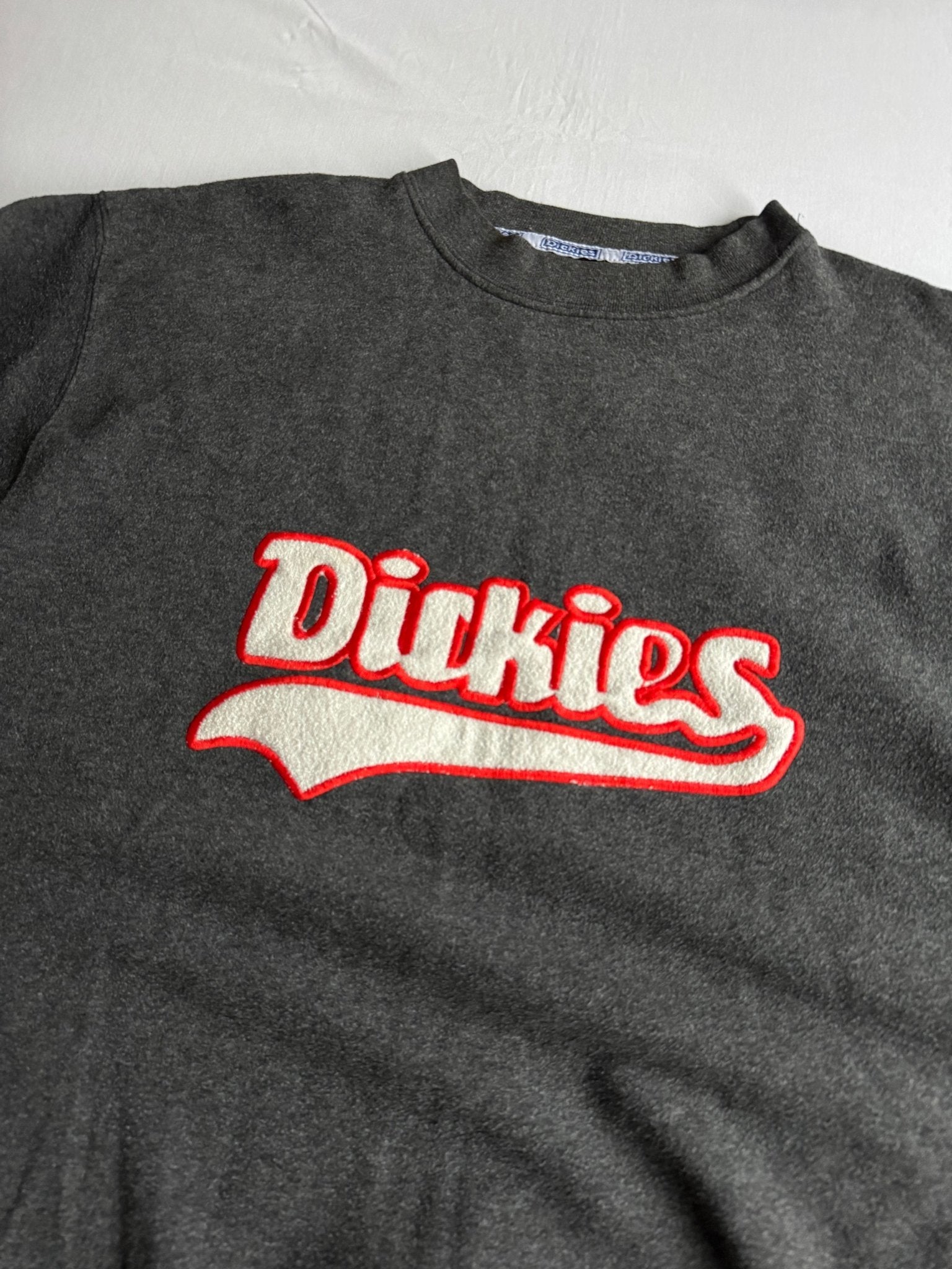 🛹 Pulover Vintage Dickies Gri Crewneck – XL - anbracaminte