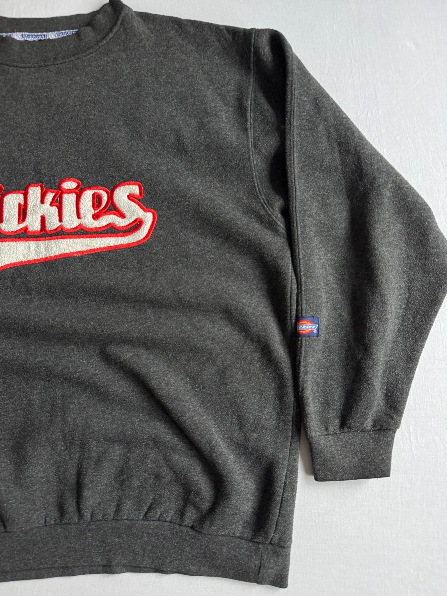 🛹 Pulover Vintage Dickies Gri Crewneck – XL - anbracaminte