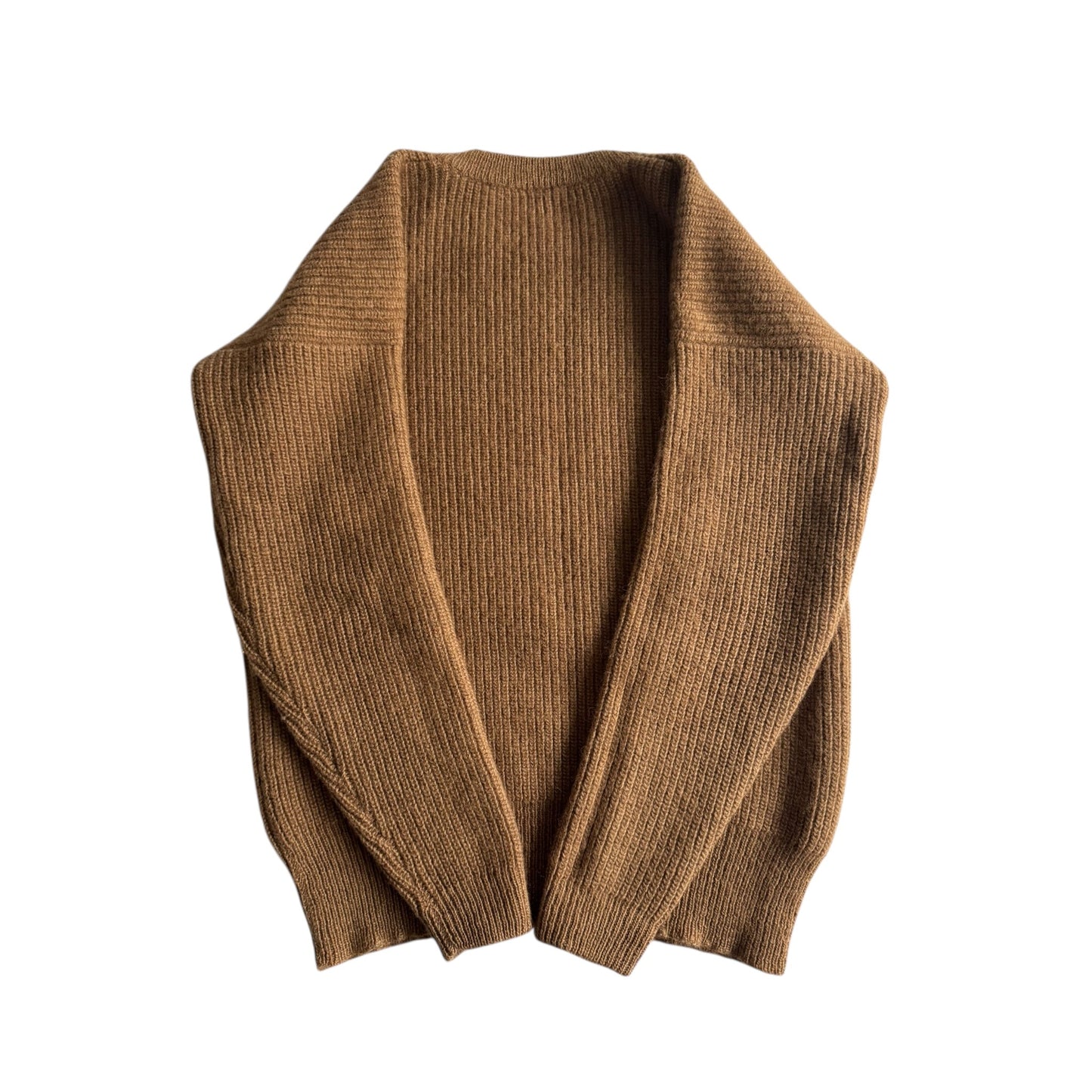 🧶 Pulover Vintage din Lână de Cămilă Maro – Mărime M - anbracaminte