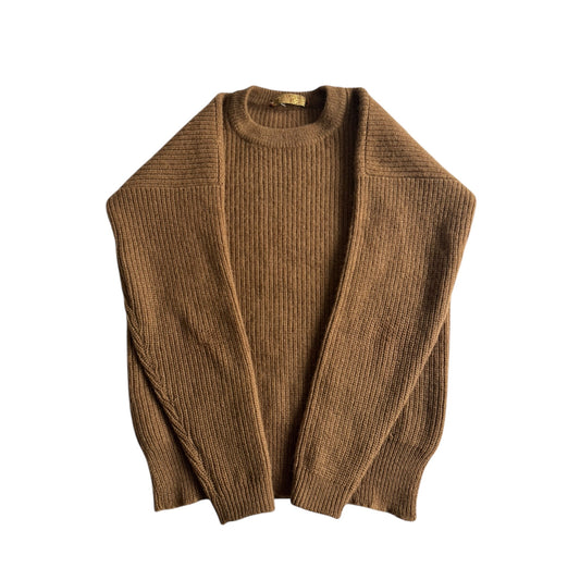 🧶 Pulover Vintage din Lână de Cămilă Maro – Mărime M - anbracaminte