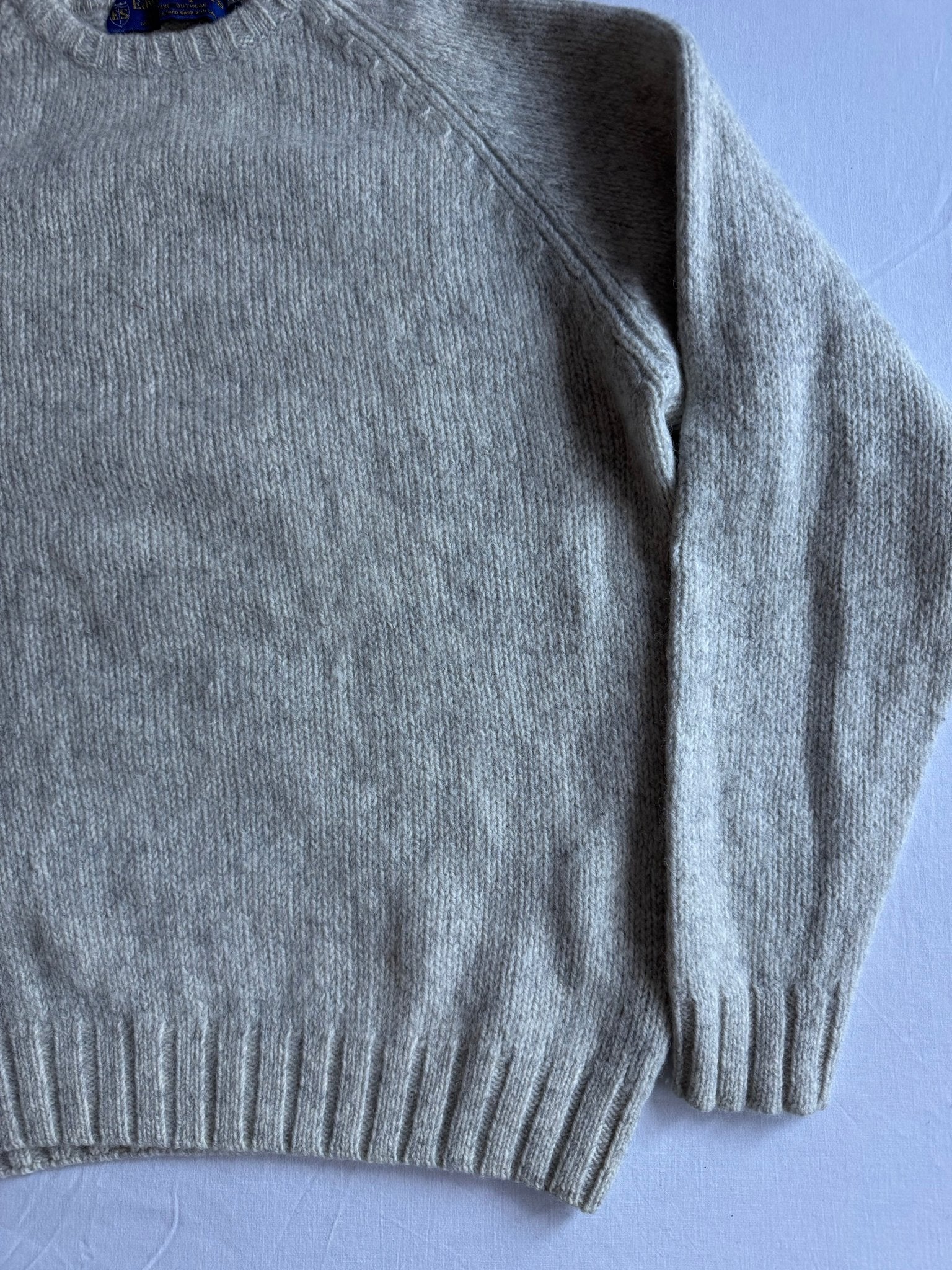 🧶 Pulover Vintage Edward Spiers / Light Grey (Mărime L) - anbracaminte