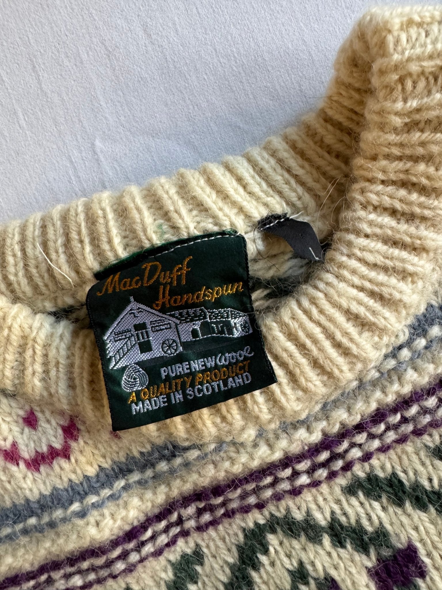 🧶 Pulover Vintage Ethnic / Chunky (Mărime L) - anbracaminte