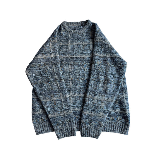 🧶 Pulover Vintage Fuzzy Structured / Texturat (Mărime 50 - L) - anbracaminte