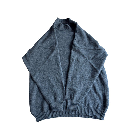 🧶 Pulover Vintage Gri / Lambswool și Angora (Mărime 42 - XL Femei) - anbracaminte