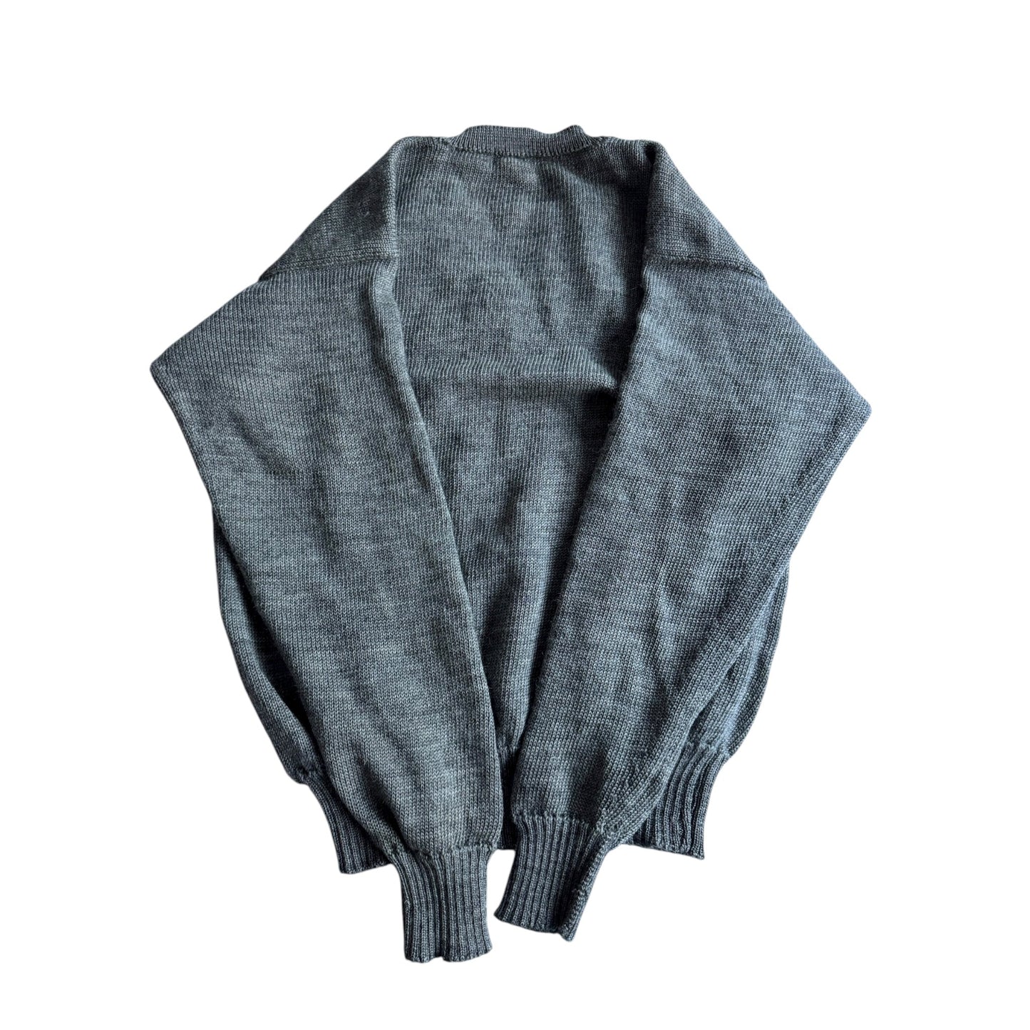 🧶 Pulover Vintage Gri / V - Neck (Mărime aproximativă L bărbați) - anbracaminte