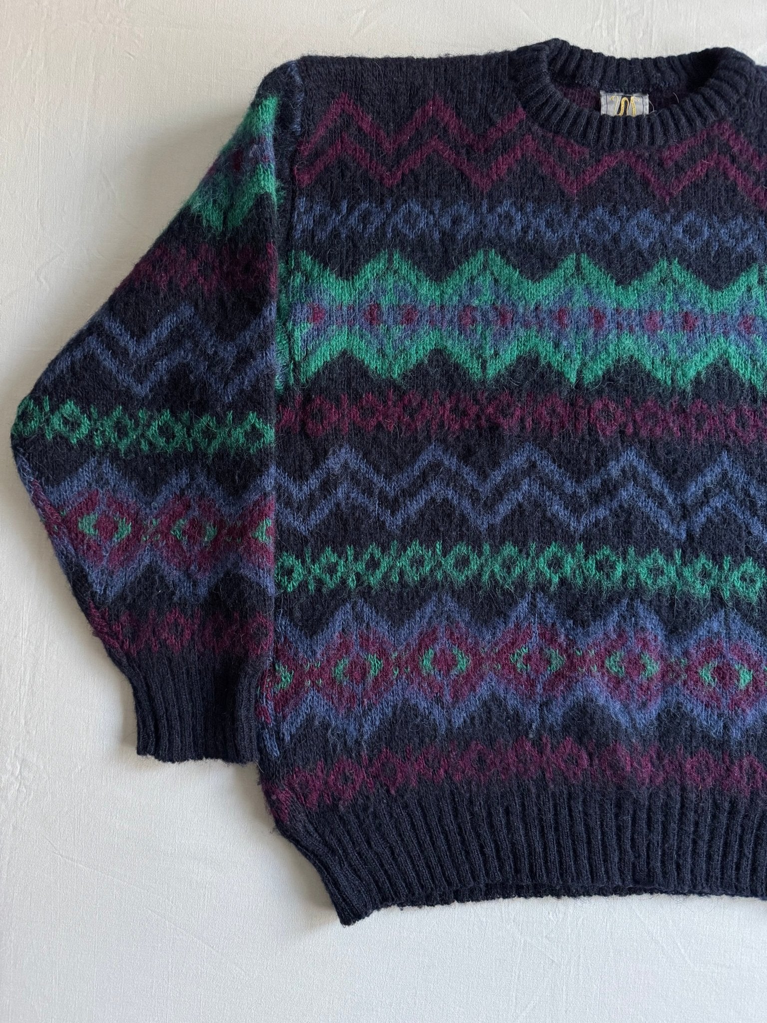 🧶 Pulover Vintage Icewear Navy – 100% Lână | Mărimea M - anbracaminte