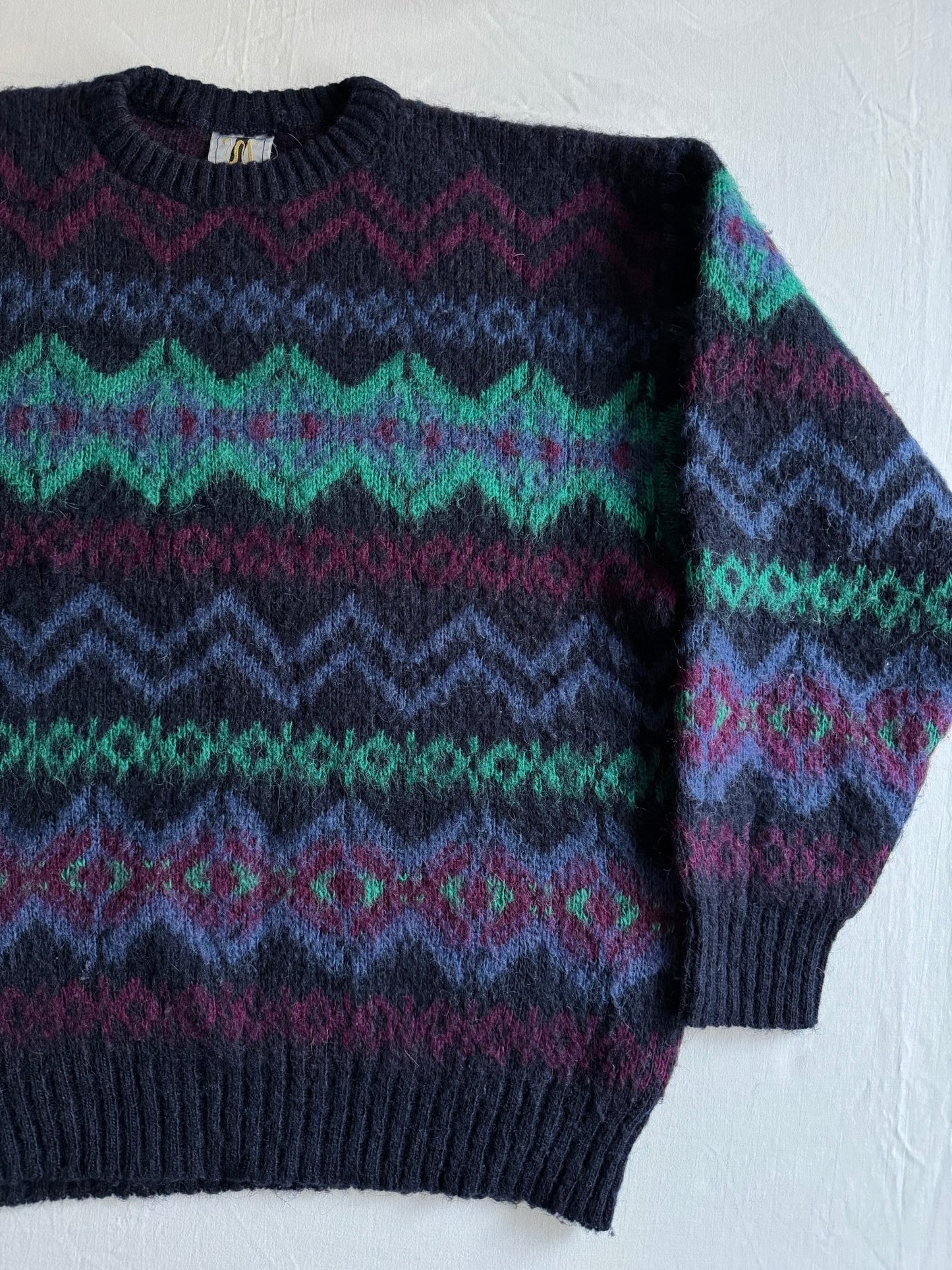 🧶 Pulover Vintage Icewear Navy – 100% Lână | Mărimea M - anbracaminte
