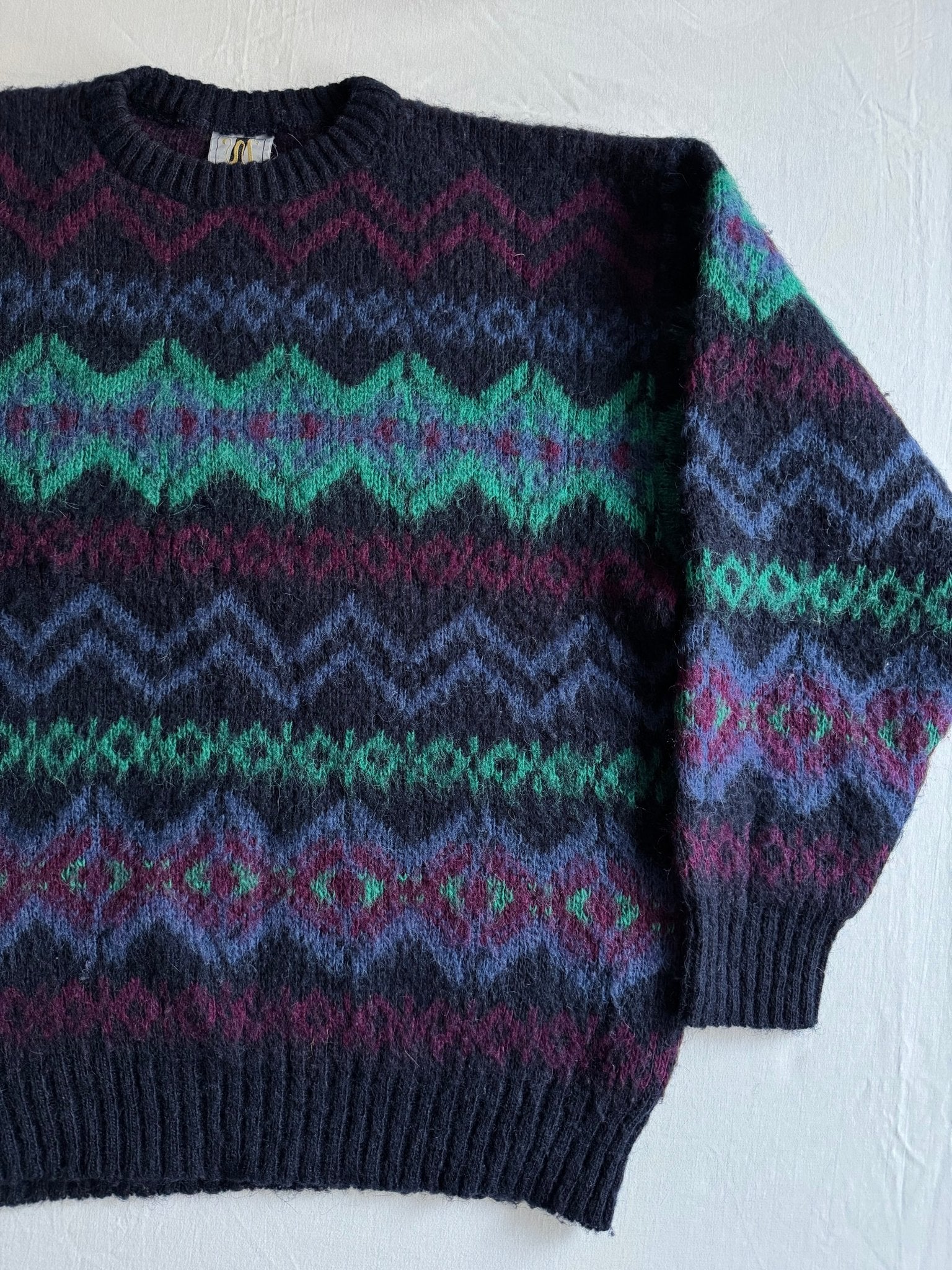 🧶 Pulover Vintage Icewear Navy – 100% Lână | Mărimea M - anbracaminte