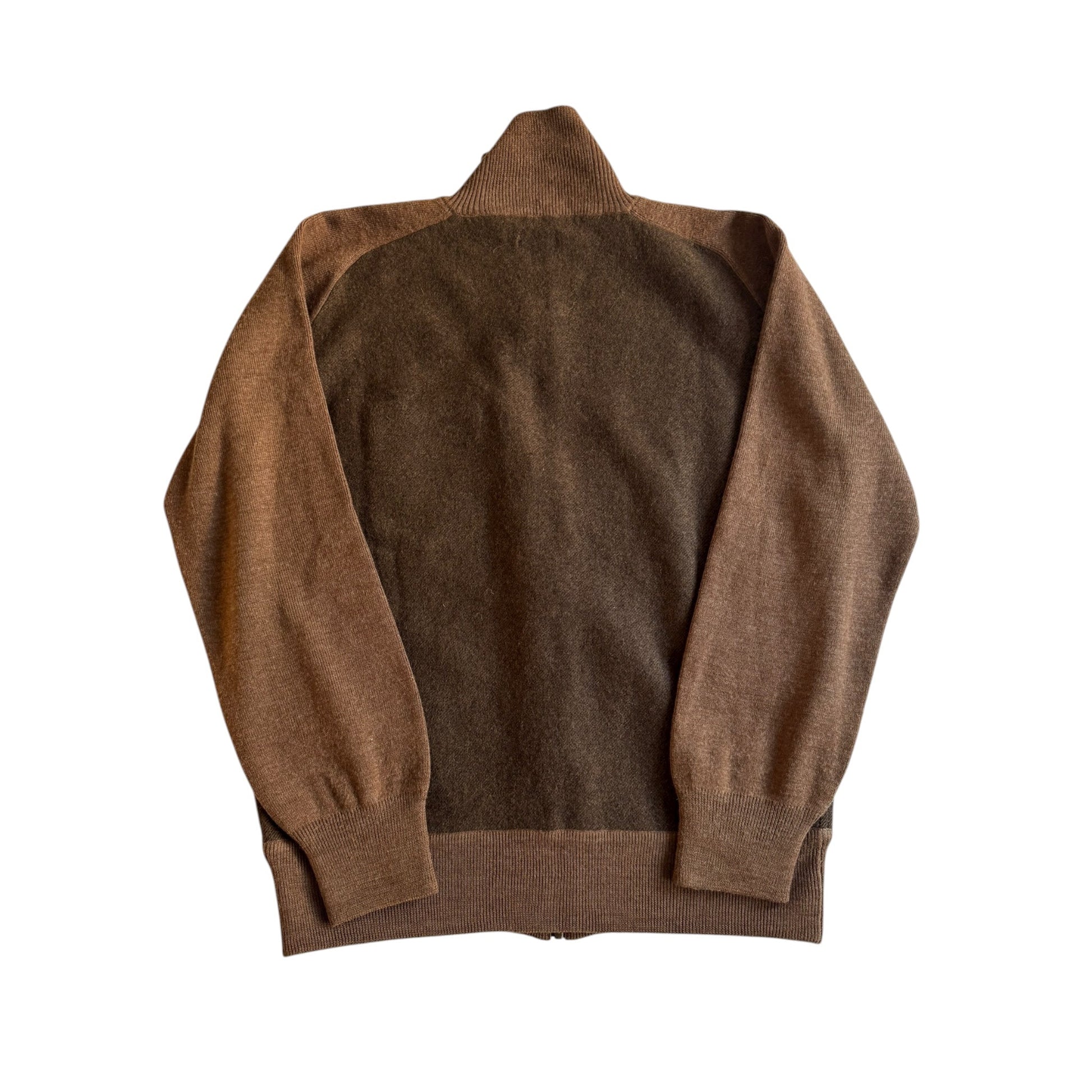 🧶 Pulover Vintage Levi’s Maro cu Fermoar și Buzunar pe Piept (Mărime L Femei) - anbracaminte
