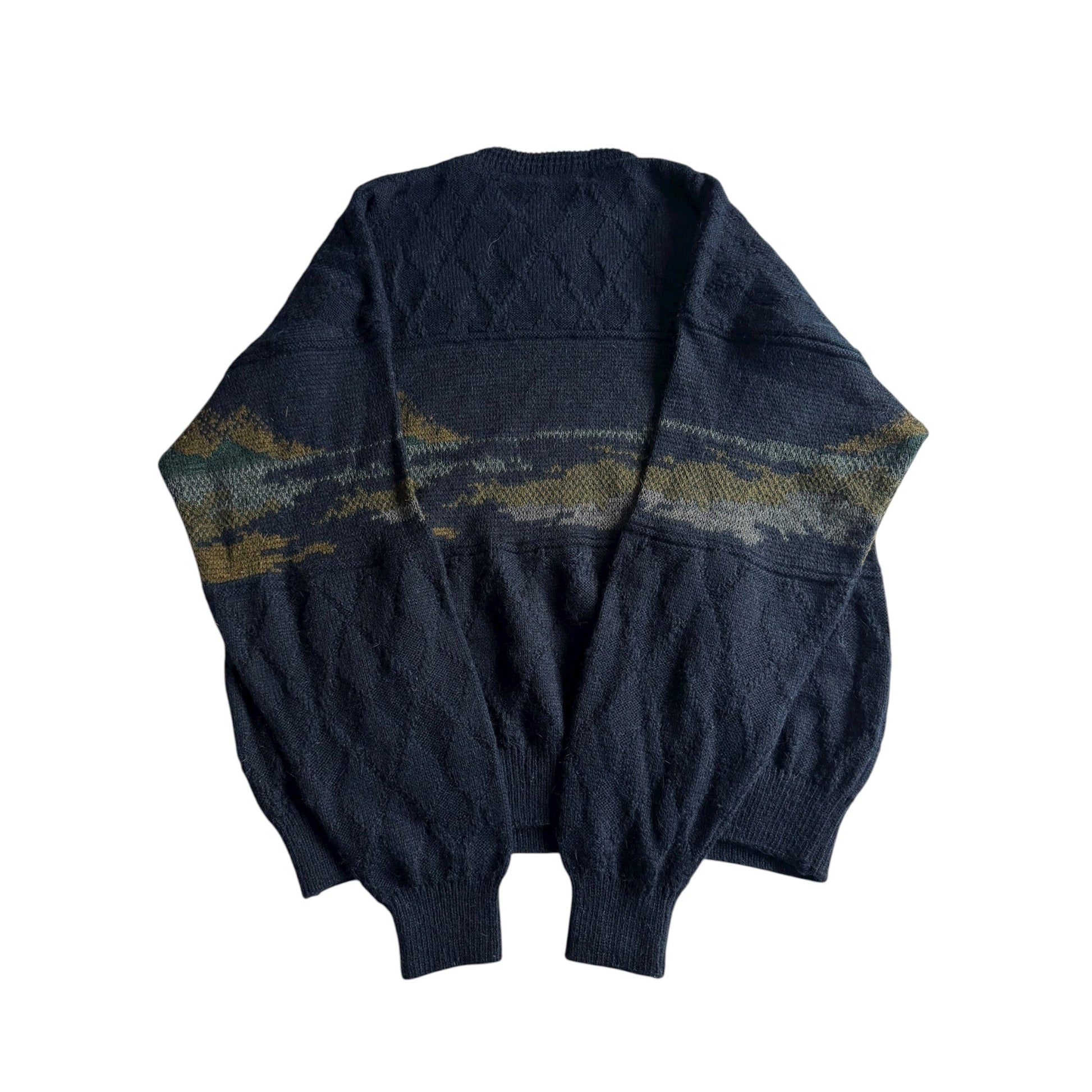 ⛳️ Pulover Vintage Navy cu broderie Golf (Mărime 52 - XL) - anbracaminte