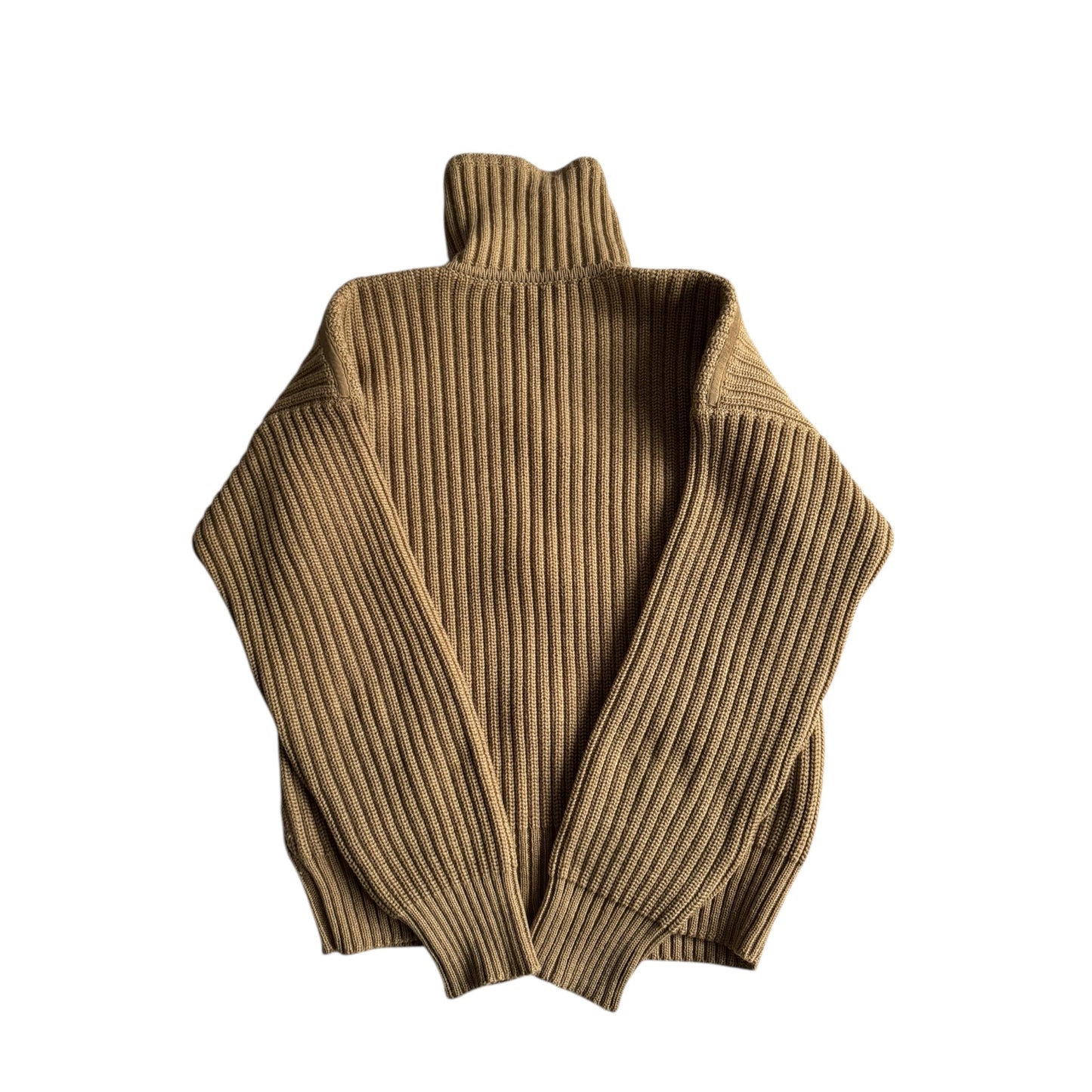 🧶 Pulover vintage oatmeal cu fermoar | mărimea M / L (50) - anbracaminte