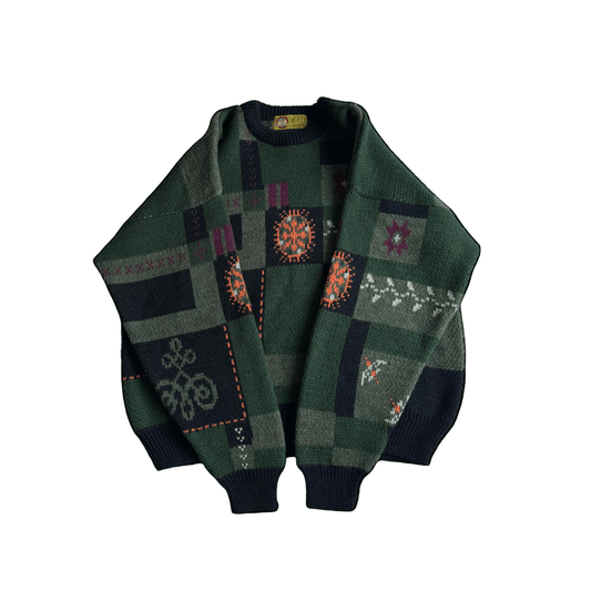 🧶 Pulover Vintage O’Neill cu Model Abstract – L - anbracaminte
