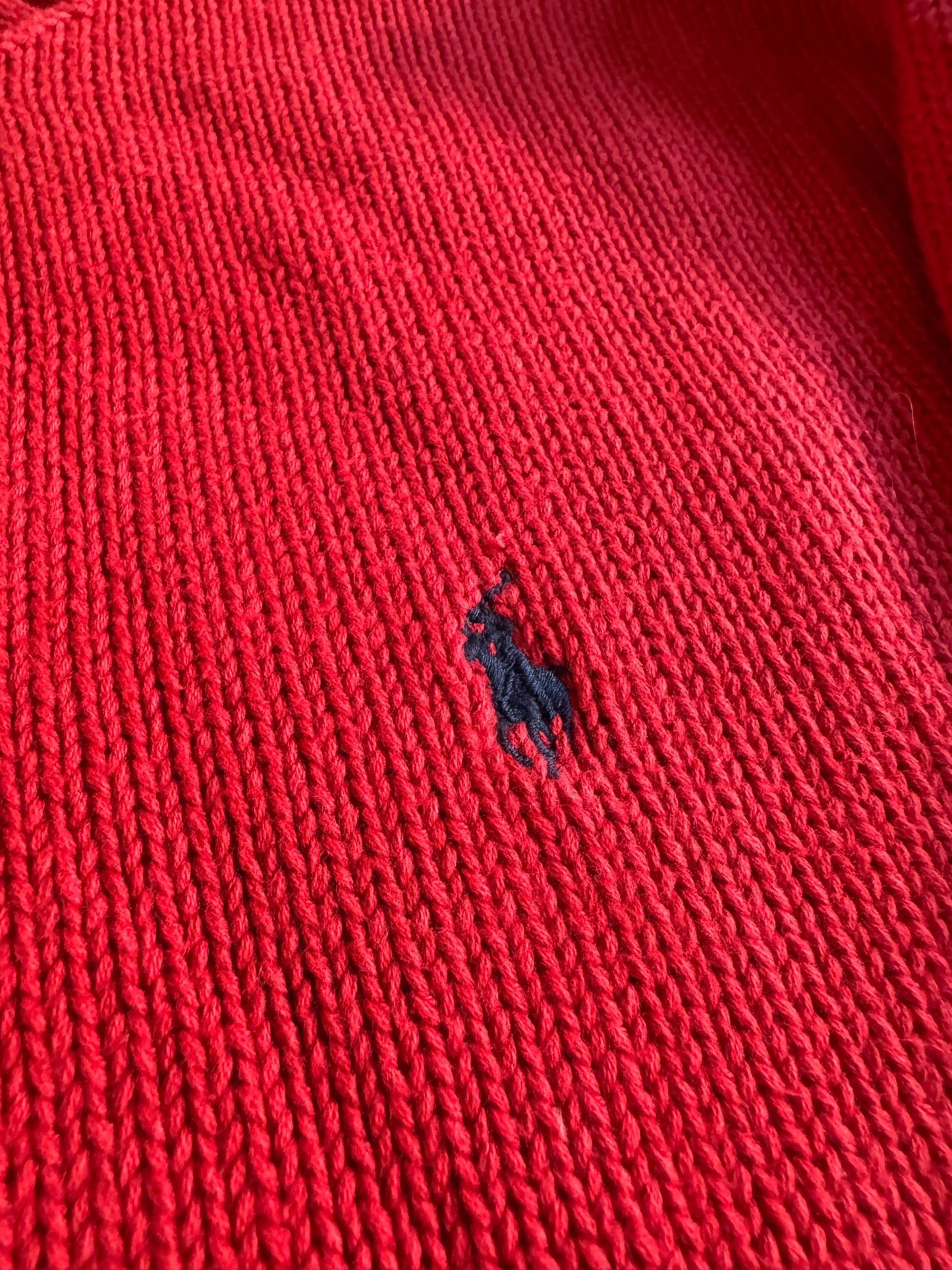 🍒 Pulover Vintage Ralph Lauren / Roșu (Mărime L) - anbracaminte