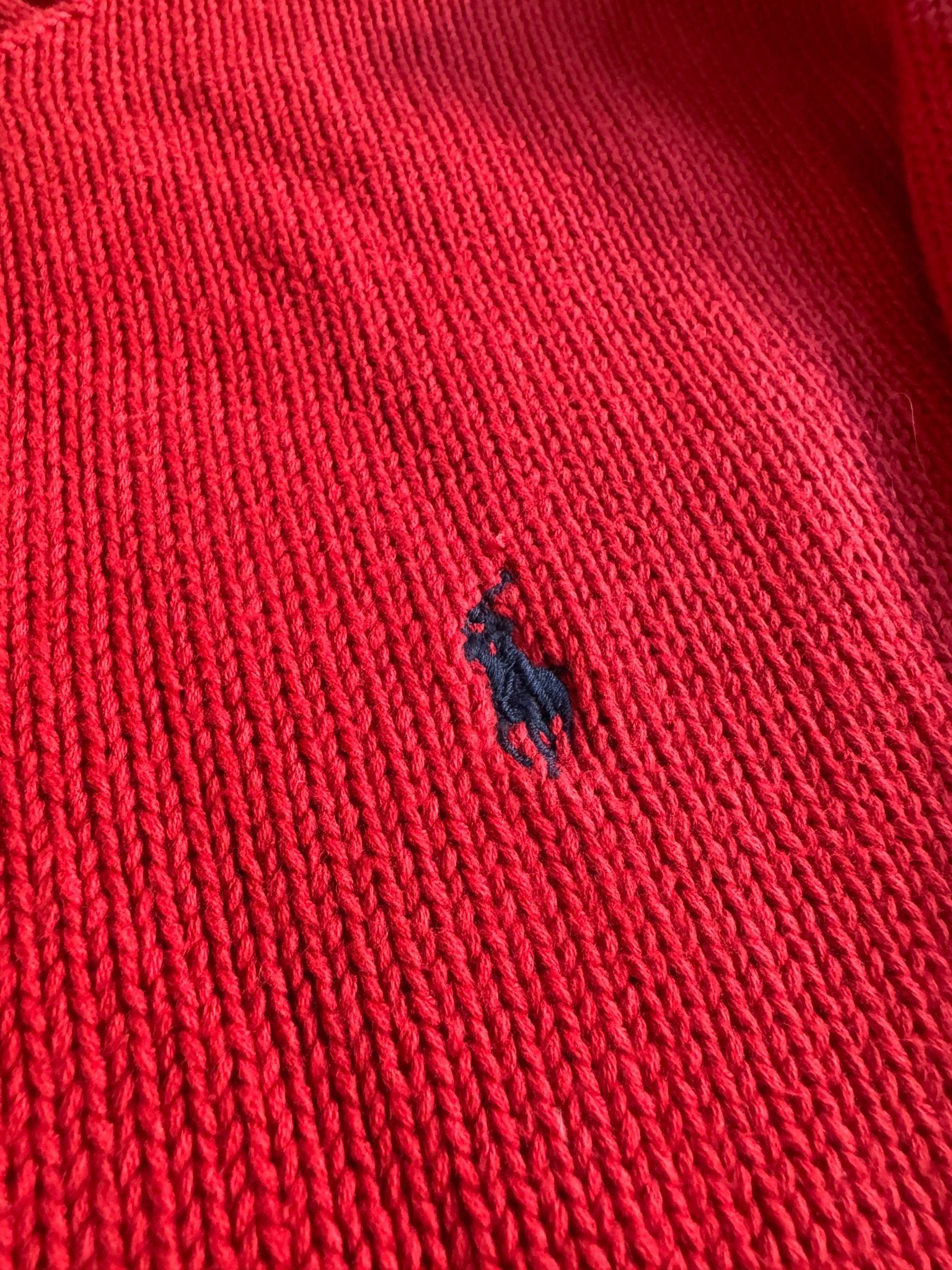 🍒 Pulover Vintage Ralph Lauren / Roșu (Mărime L) - anbracaminte
