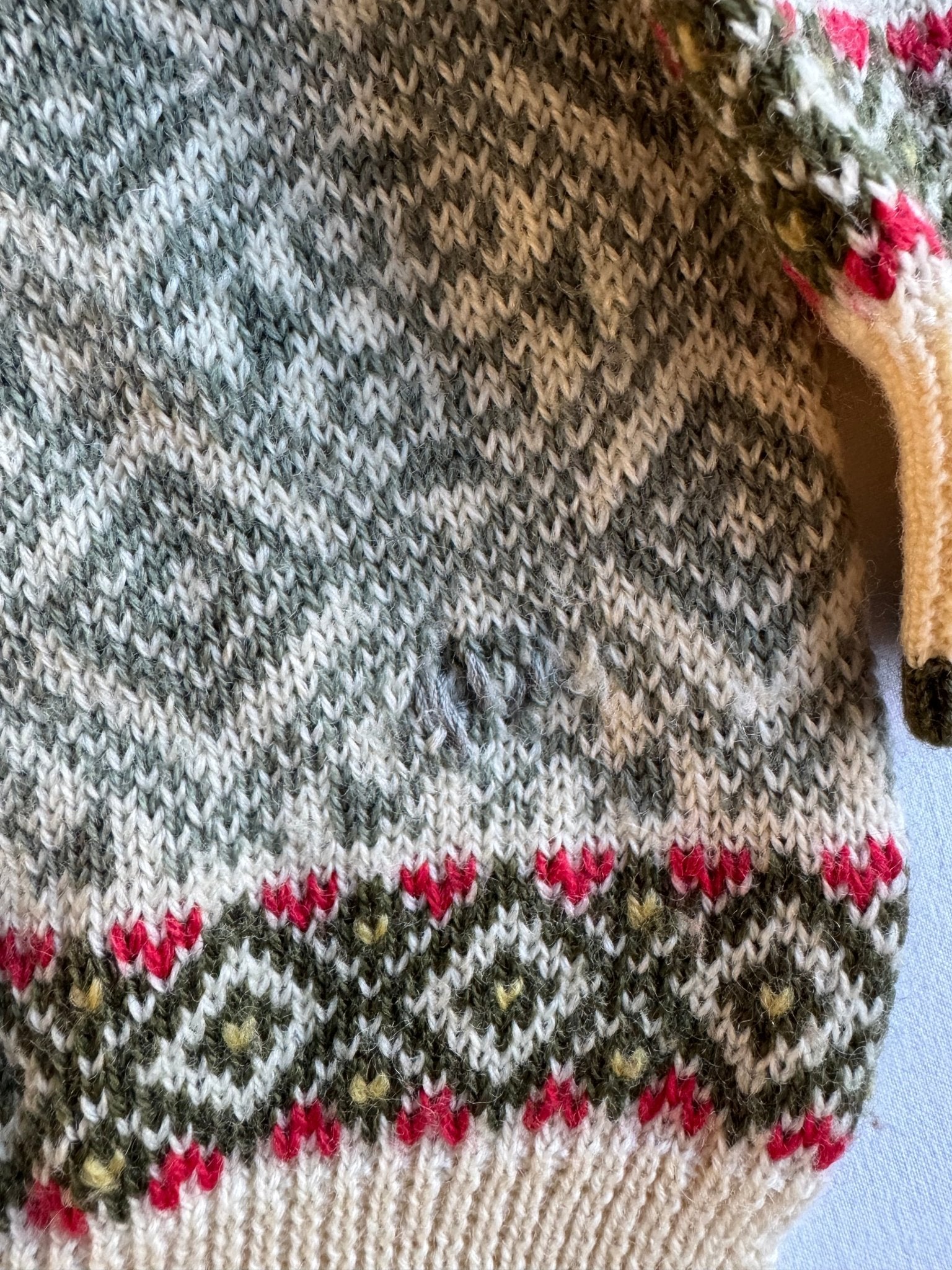 🧶 Pulover Vintage Royal Robbins cu Model / Tricot din Lână (Mărime L - Potrivit M) - anbracaminte