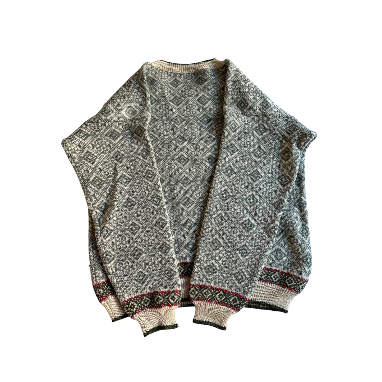 🧶 Pulover Vintage Royal Robbins cu Model / Tricot din Lână (Mărime L - Potrivit M) - anbracaminte