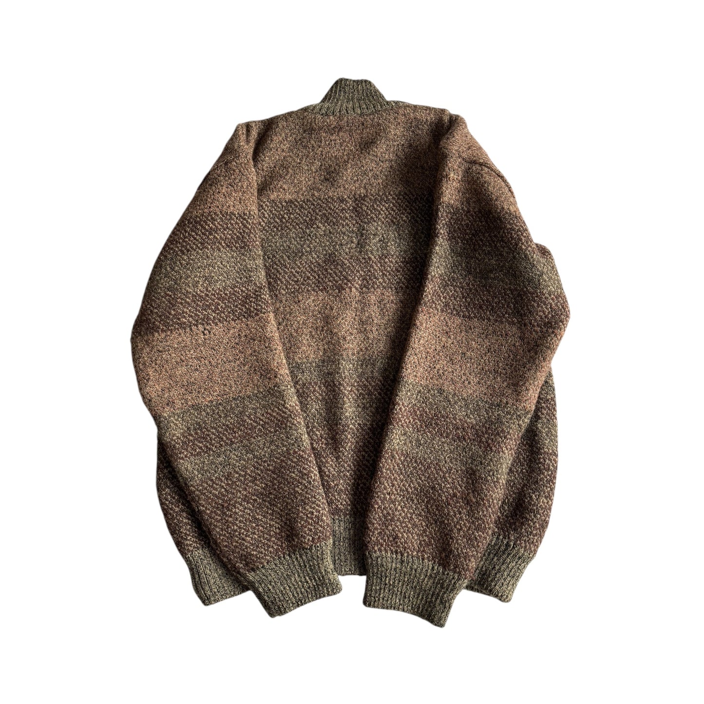 🧥 Pulover Vintage Striped Full Zip – L Bărbați - anbracaminte