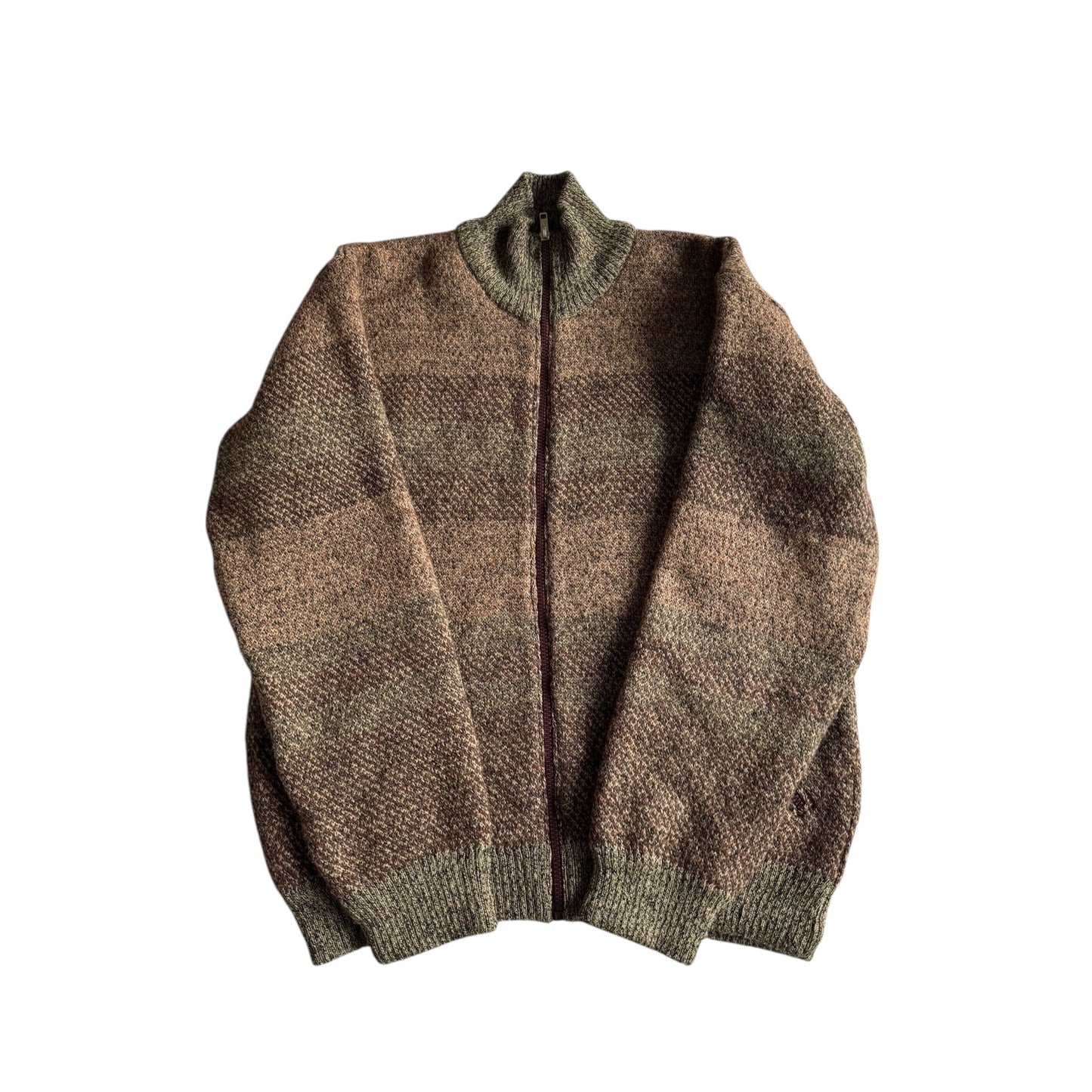 🧥 Pulover Vintage Striped Full Zip – L Bărbați - anbracaminte