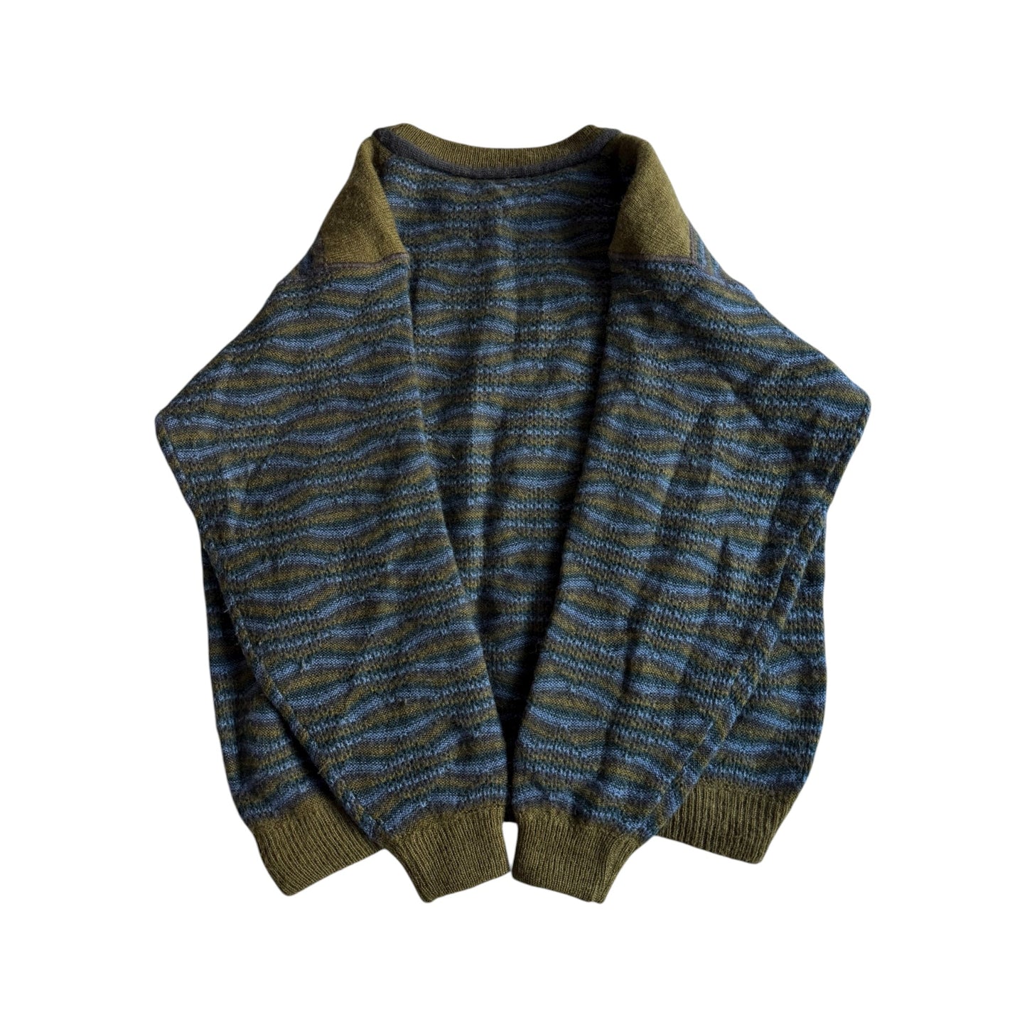 🧶 Pulover Vintage Structurat / Lână & Alpaca (Mărime S) - anbracaminte