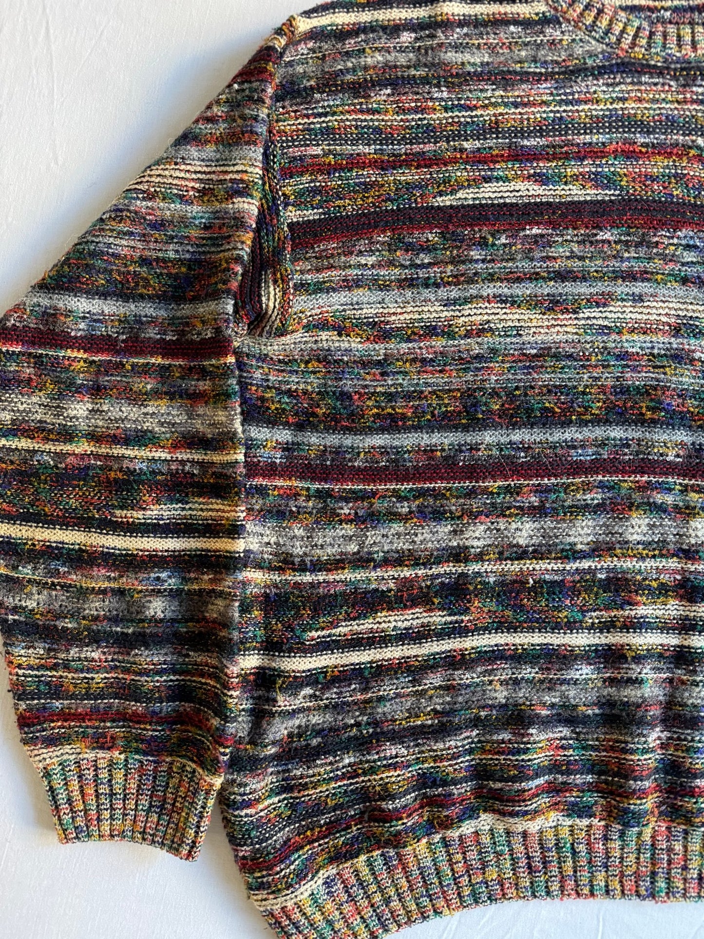 🧶 Pulover Vintage Structured / Tricot Structurat (Mărime 52 - L) - anbracaminte
