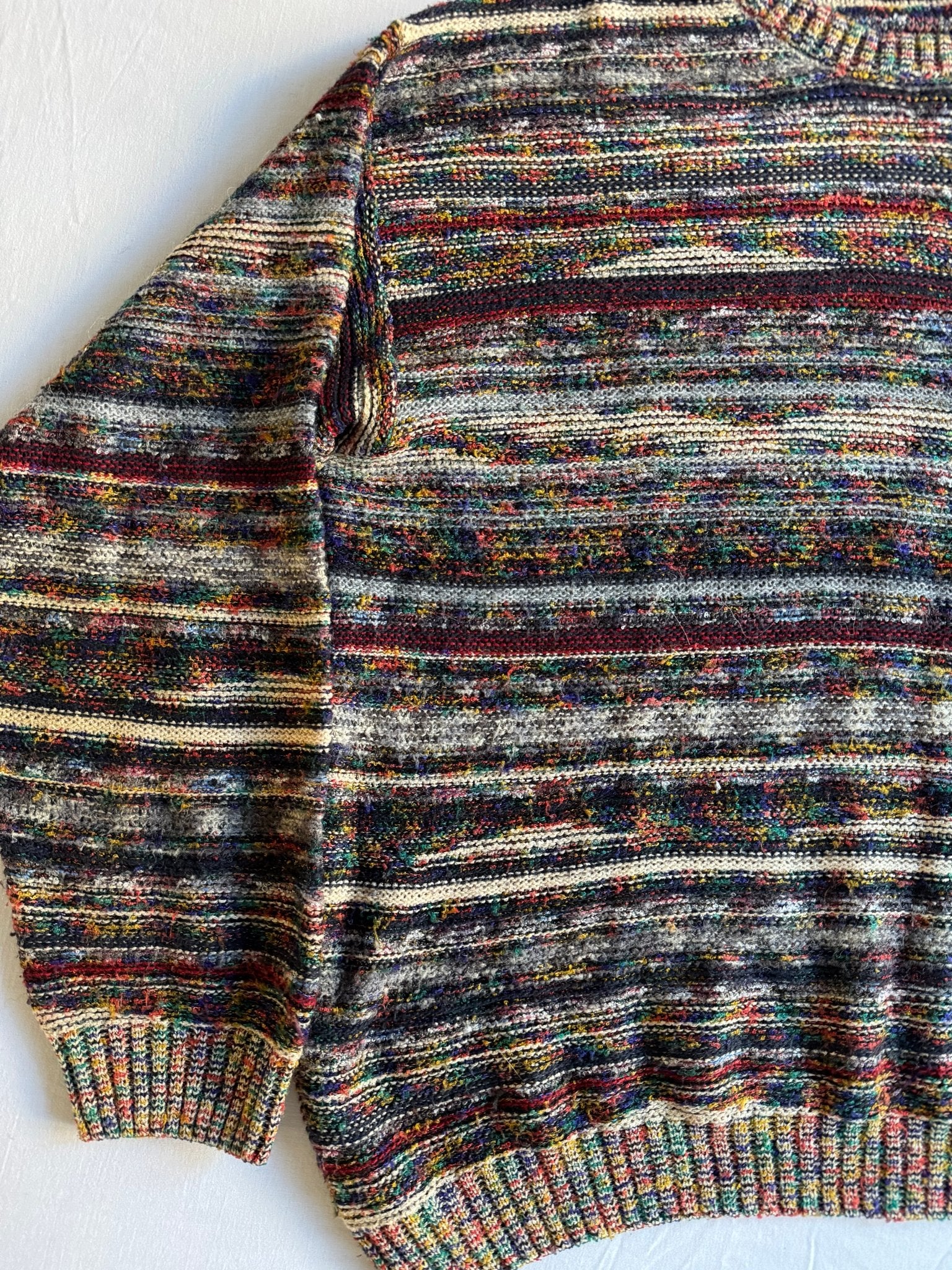 🧶 Pulover Vintage Structured / Tricot Structurat (Mărime 52 - L) - anbracaminte