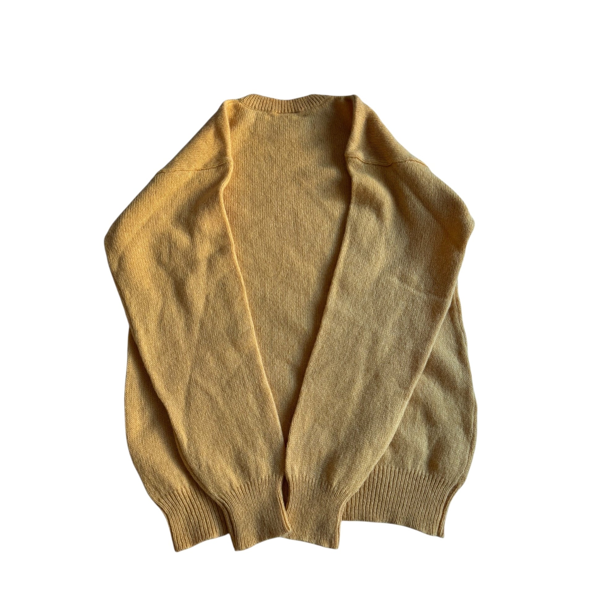 🧶 Pulover Vintage Sunny / Warm Yellow (Mărime XL) - anbracaminte