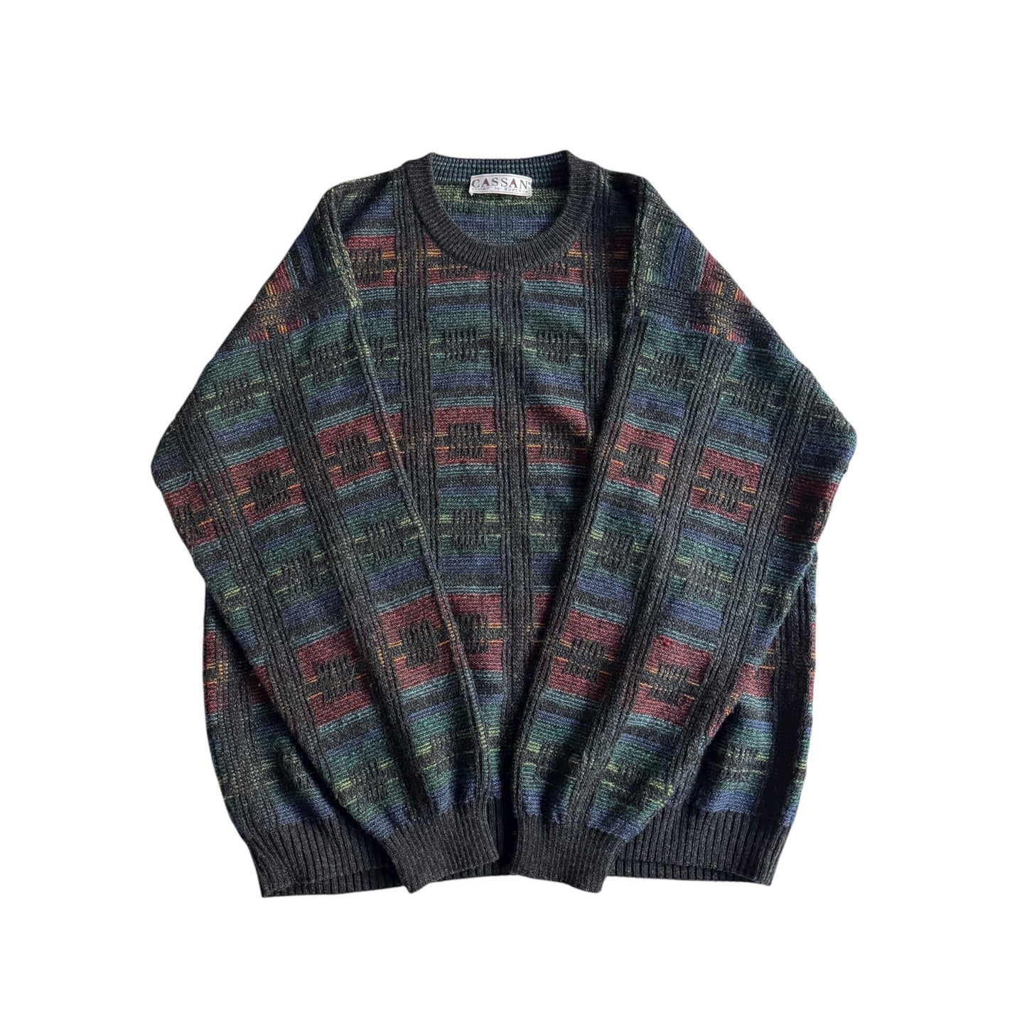🧶 Pulover Vintage Texturat / Cable Knit (Mărime 48 - M) - anbracaminte