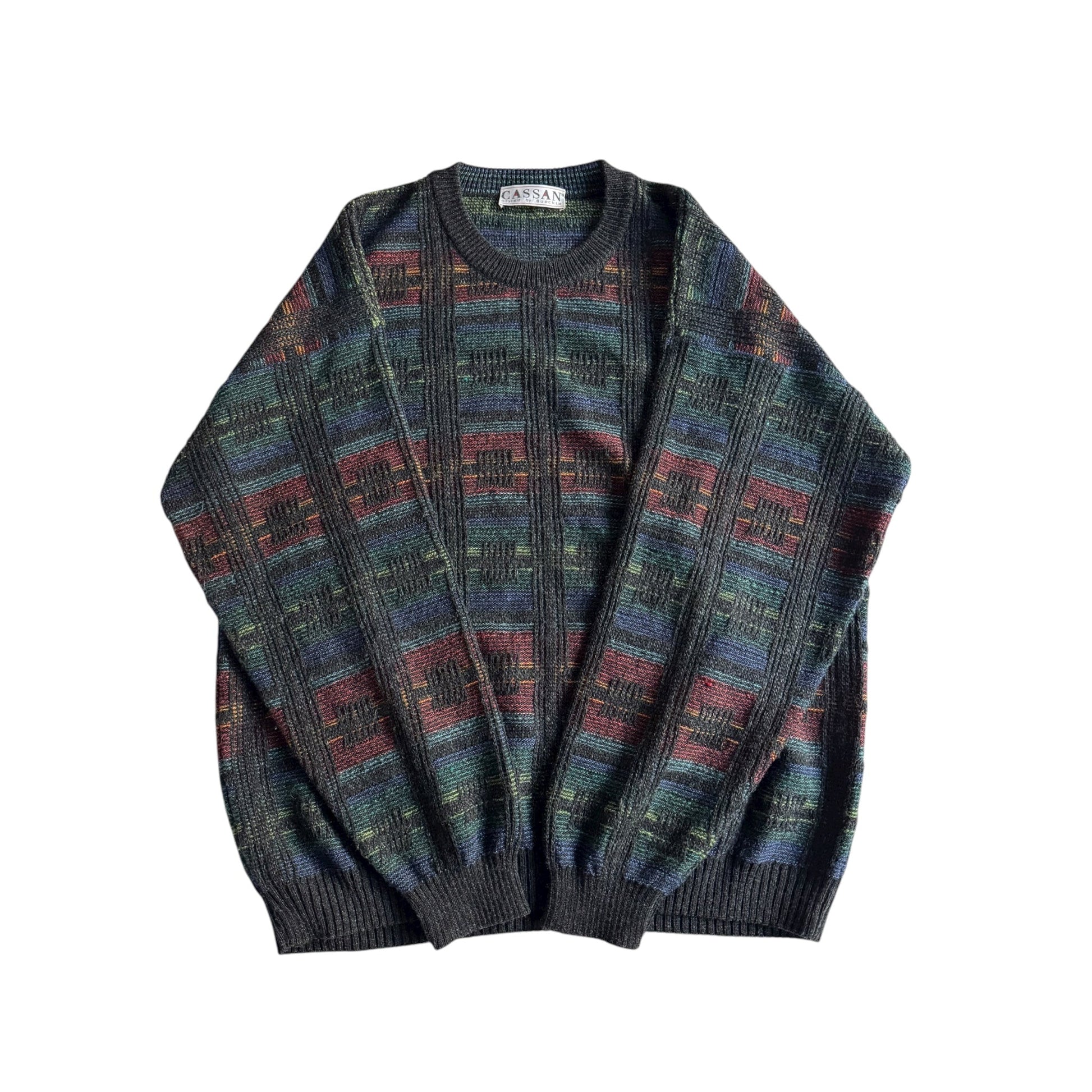 🧶 Pulover Vintage Texturat / Cable Knit (Mărime 48 - M) - anbracaminte