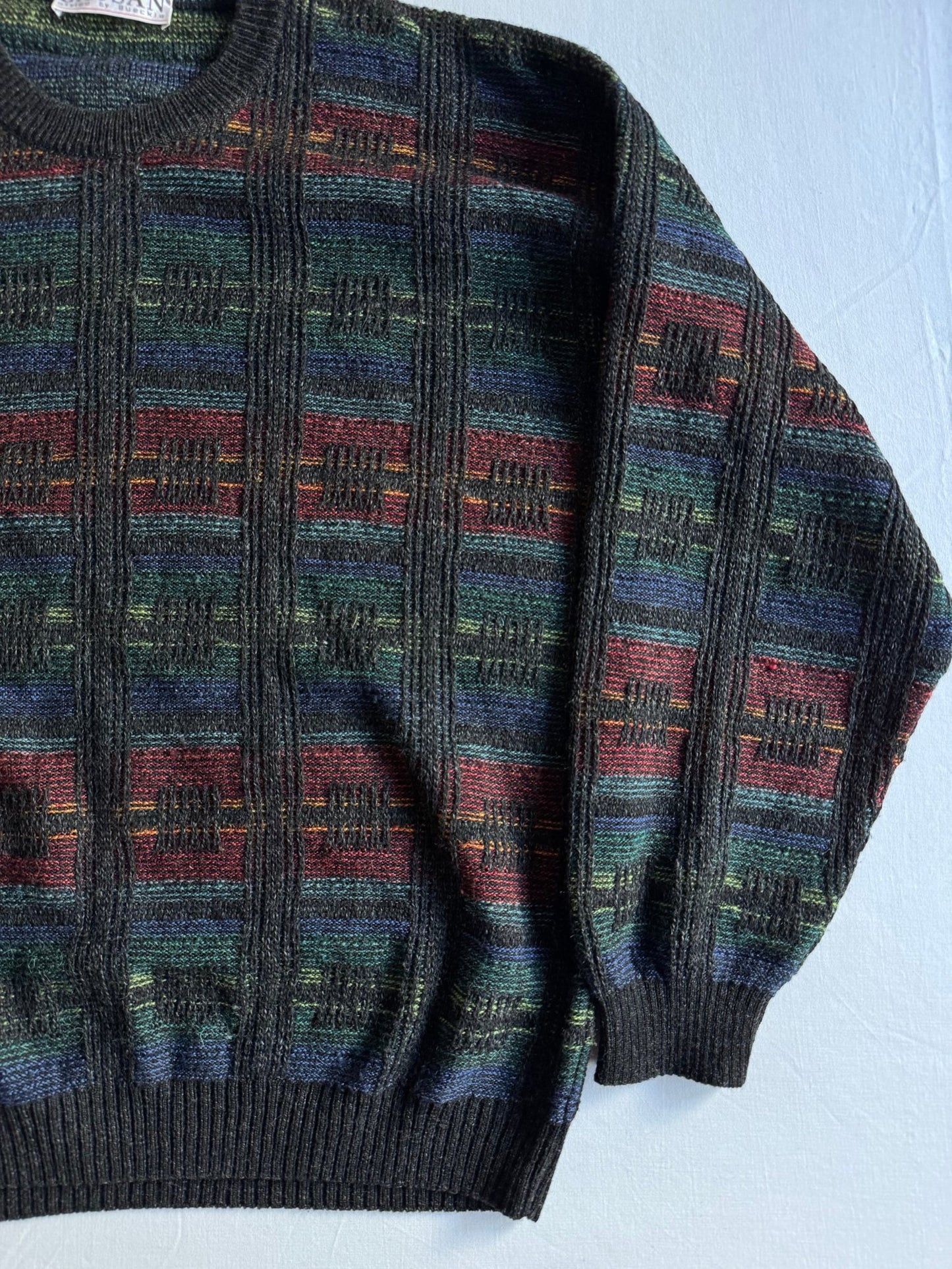 🧶 Pulover Vintage Texturat / Cable Knit (Mărime 48 - M) - anbracaminte