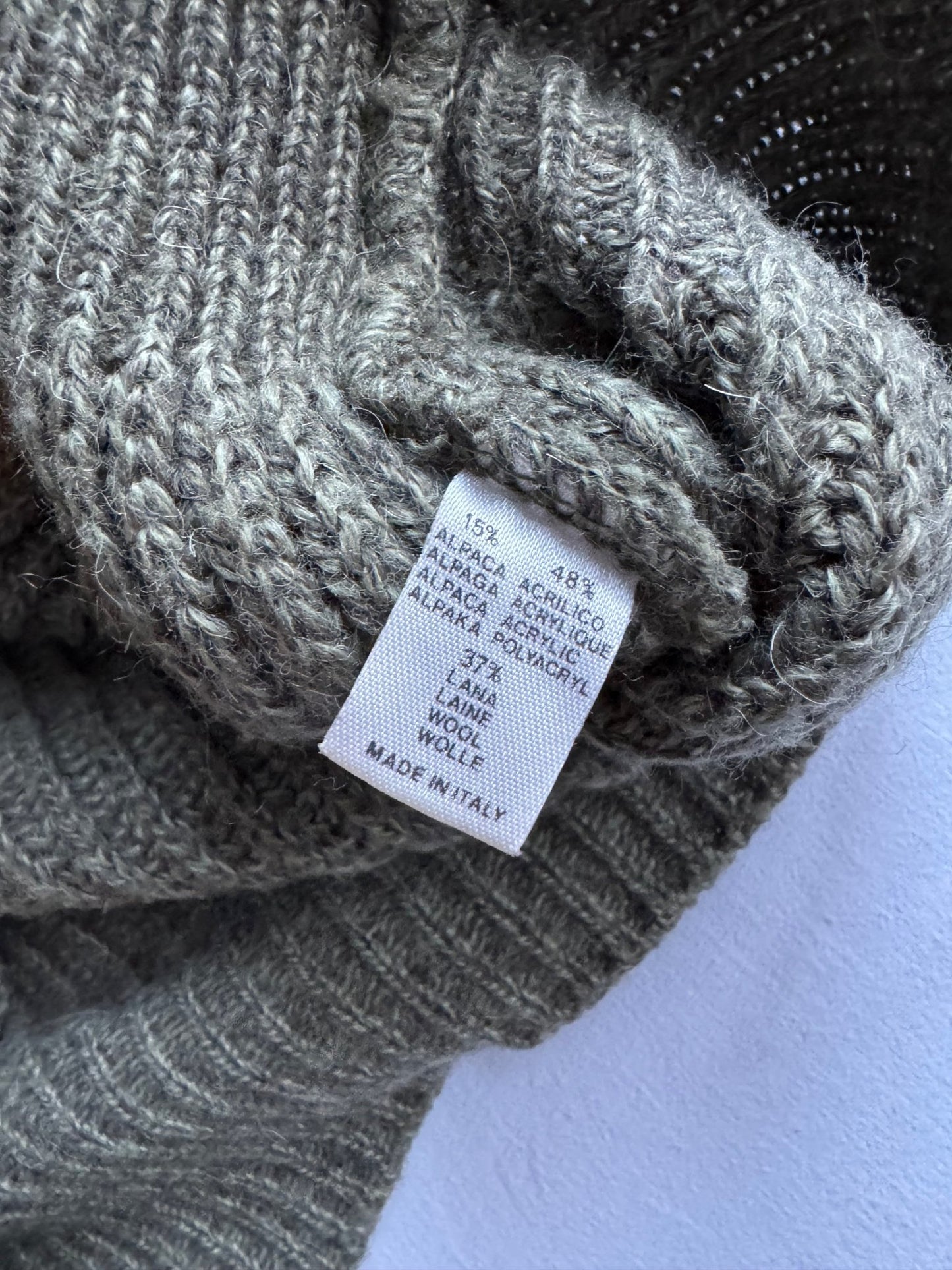 🧶 Pulover Vintage Texturat cu Model Geometric / Tricot Italian (Mărime 48 - M) - anbracaminte
