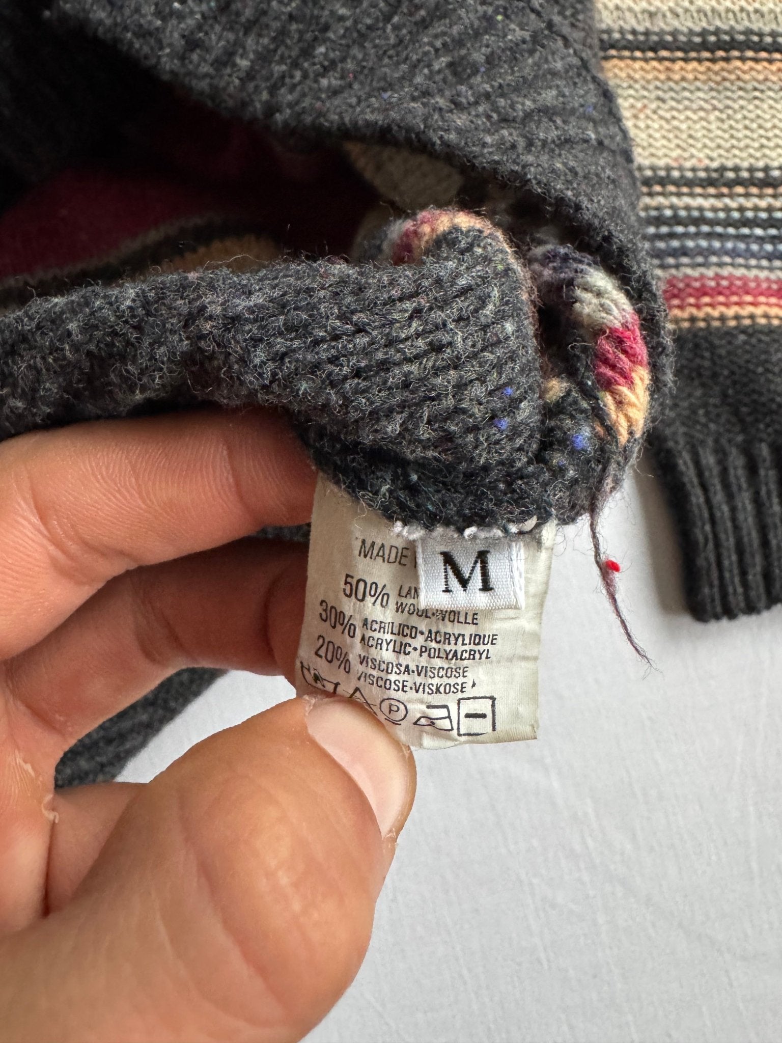 🧶 Pulover Vintage V - Neck Dungi / Tricot (Mărime M) - anbracaminte